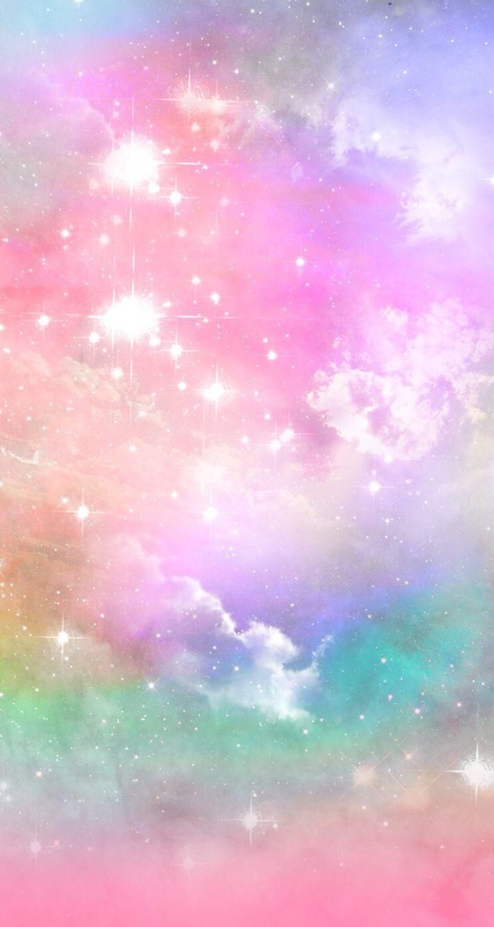 Awesome Pastel Rainbow Galaxy Wallpaper