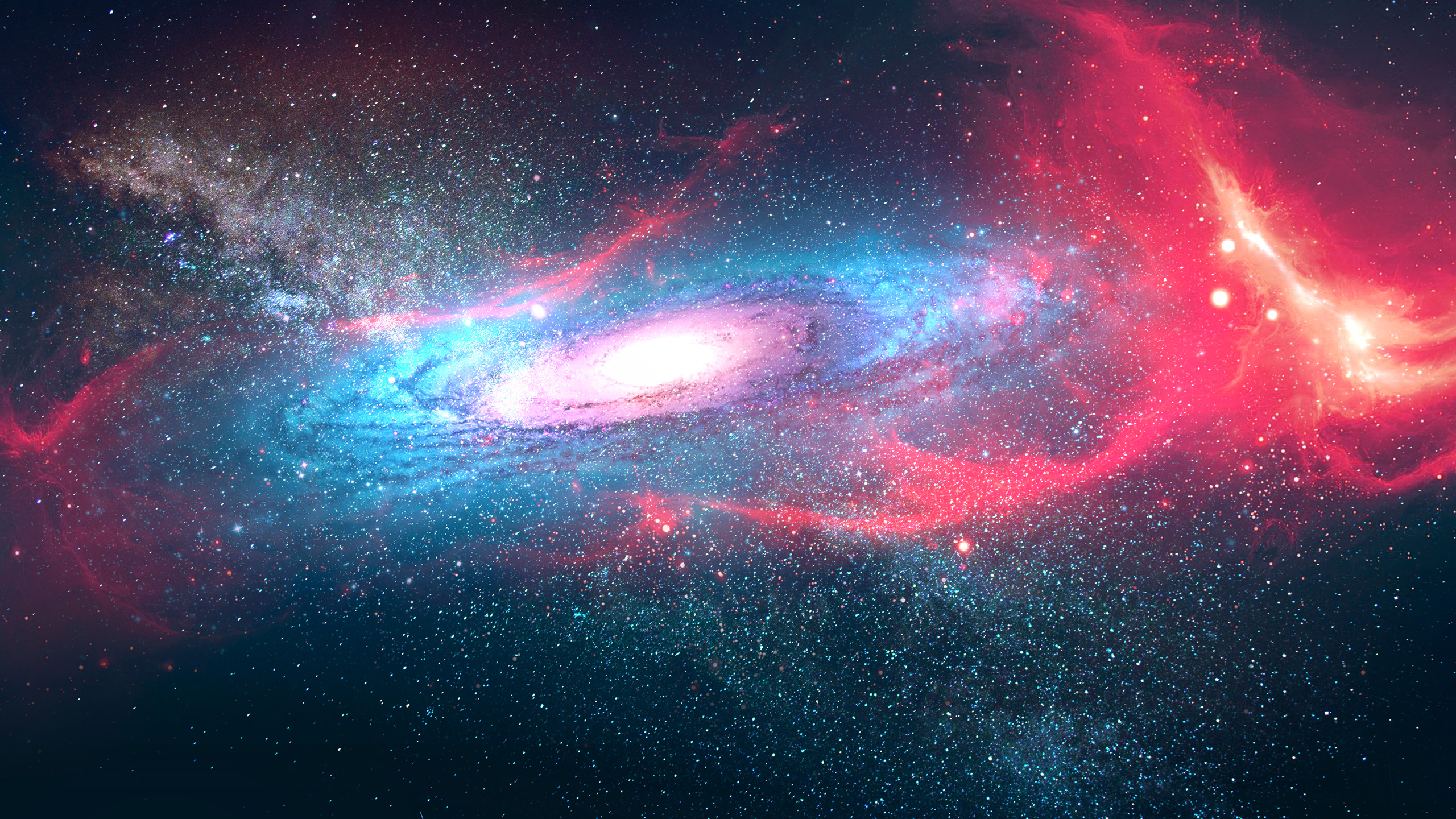 Colorful Bright Stars During Nighttime HD Galaxy Wallpaper