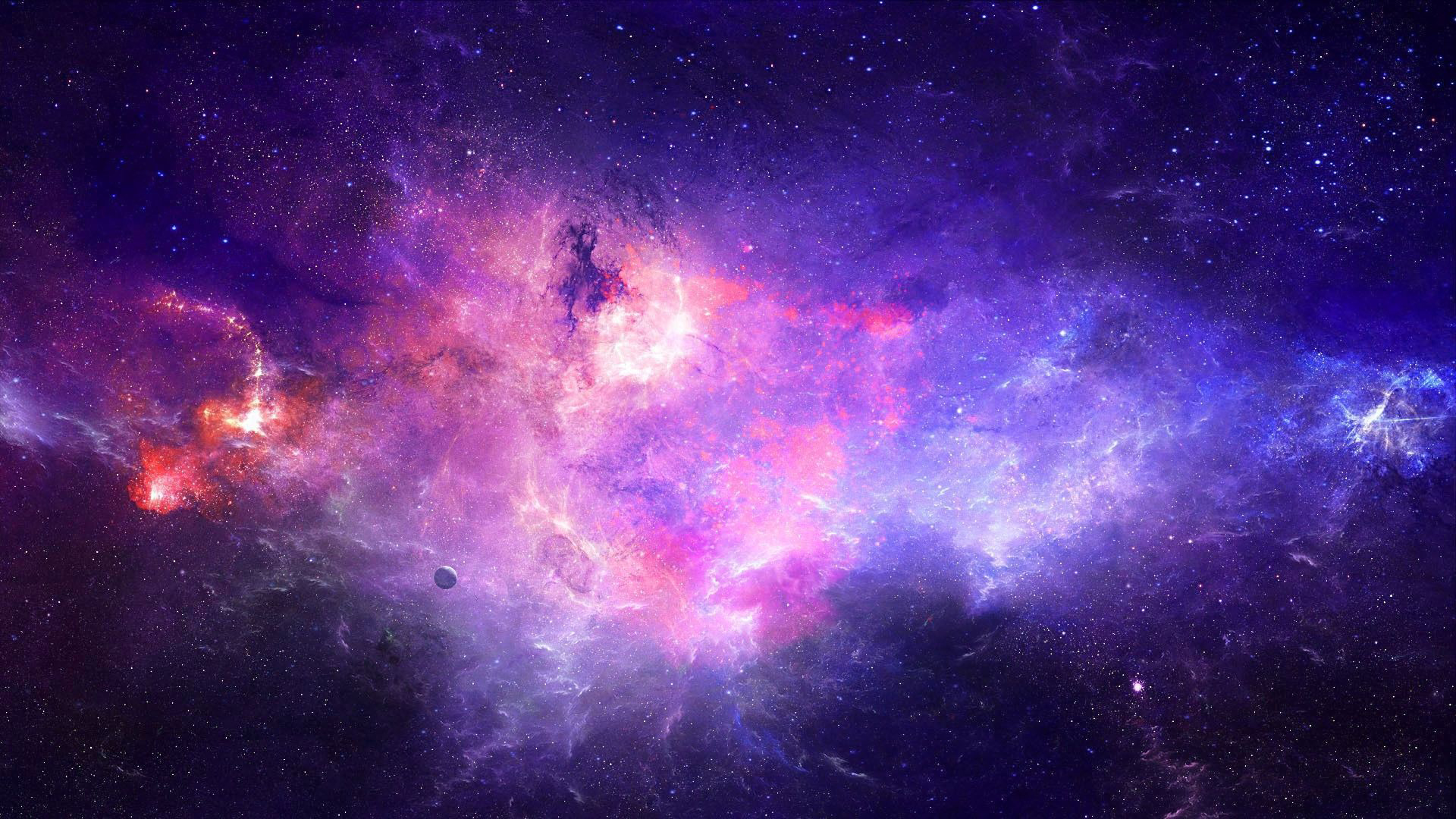 Colorful Space Sky With Stars HD Galaxy Wallpaper