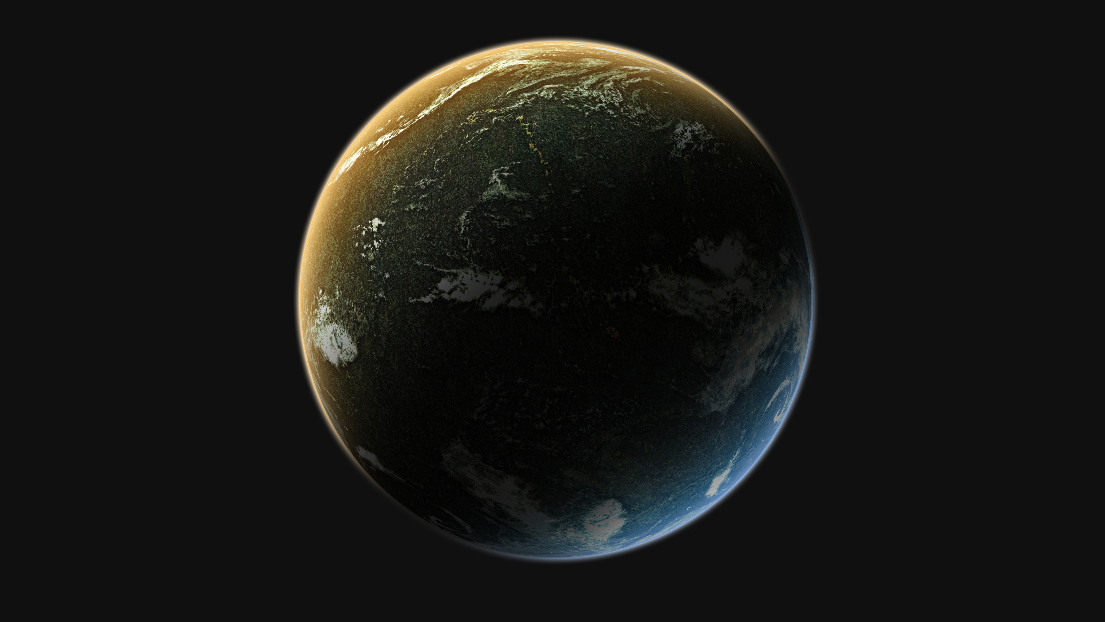 Planet Wallpaper 4K, Earth, Solar system, Cosmos