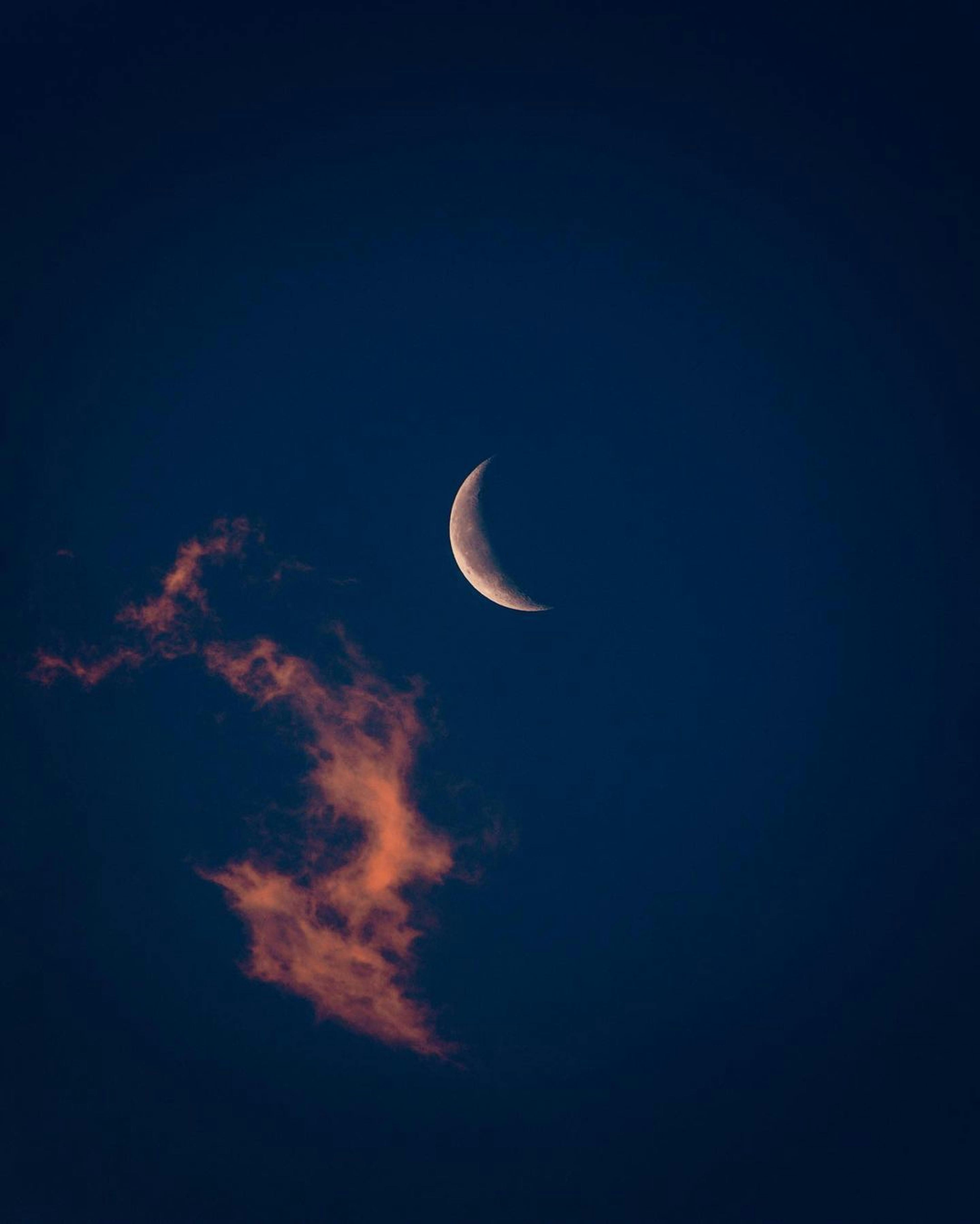 A Moon Covered With Clouds · Free