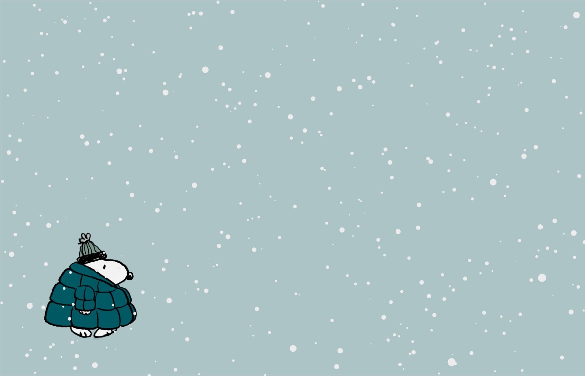 snoopy winter laptop wallpaper