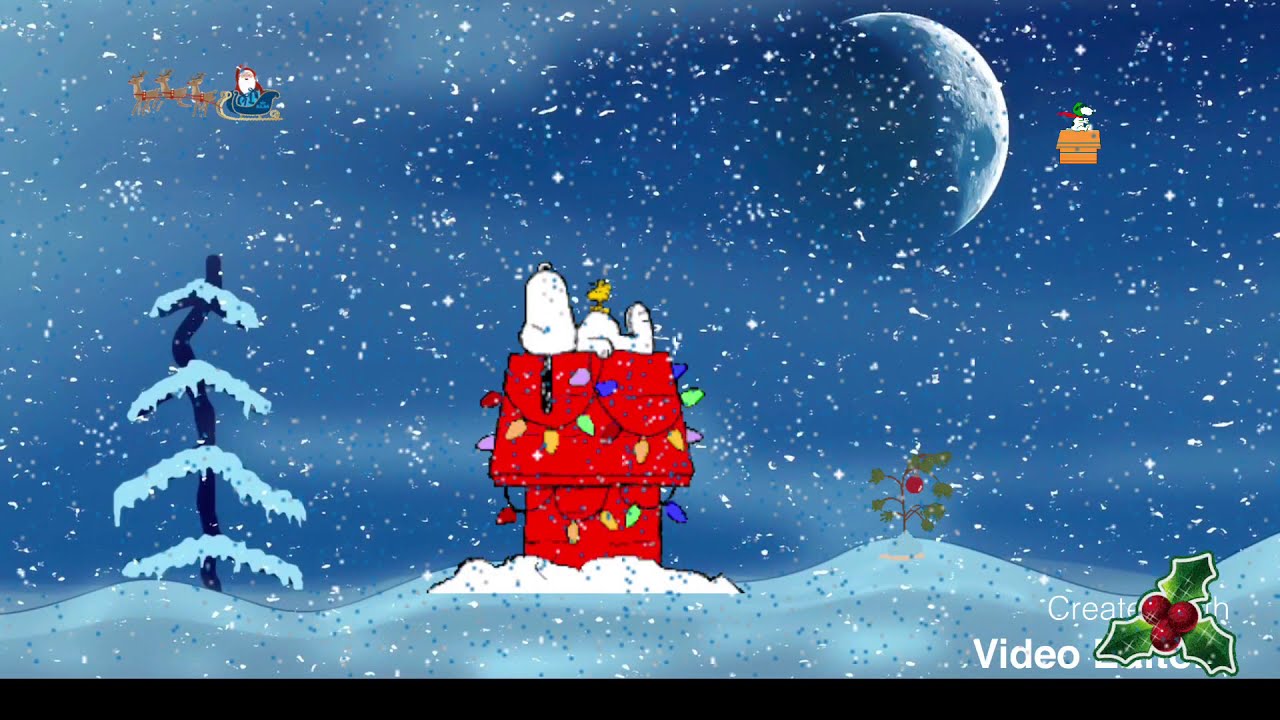Snoopy during Christmas time