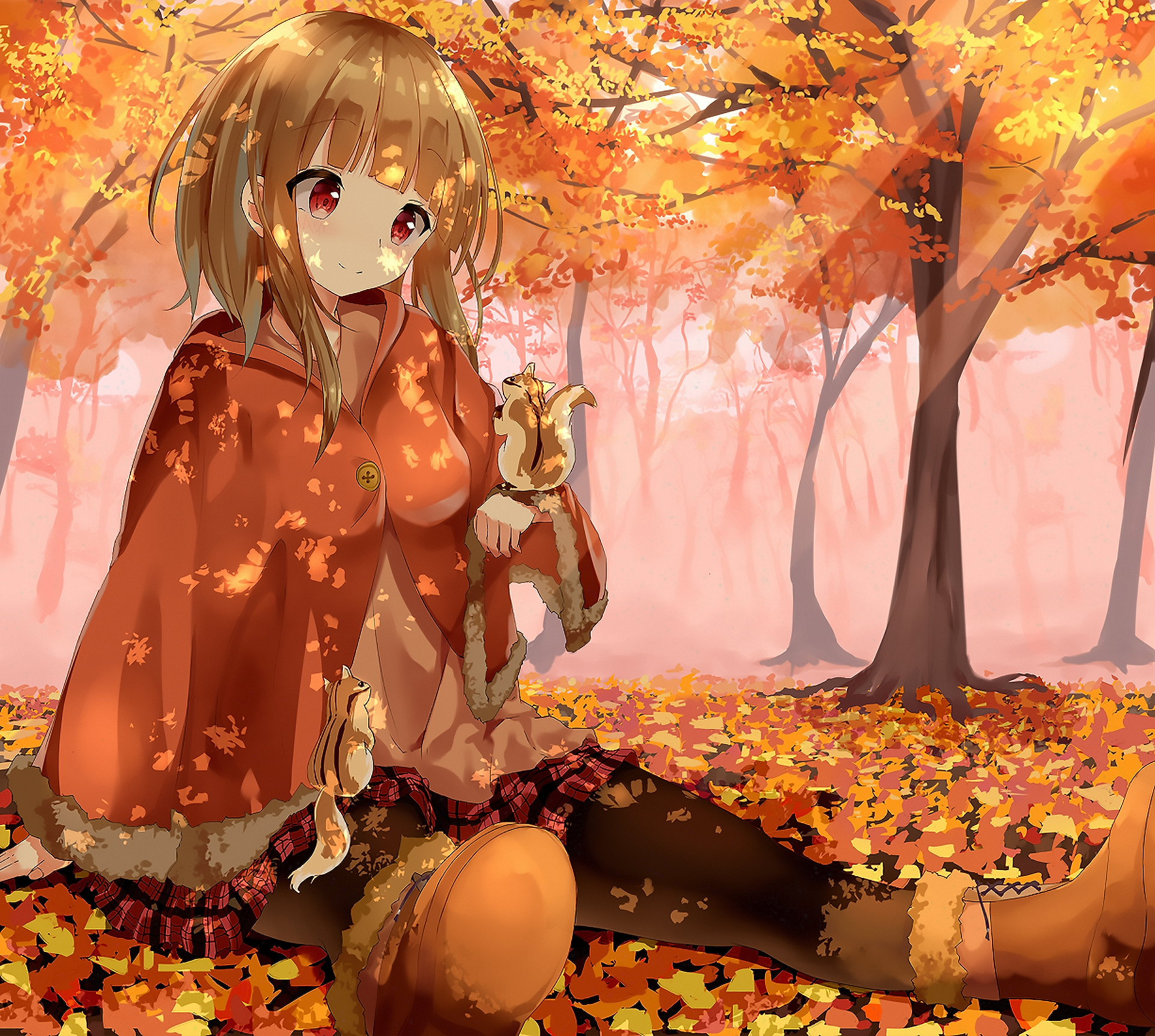 Anime Autumn Serenity HD Wallpaper by はまる