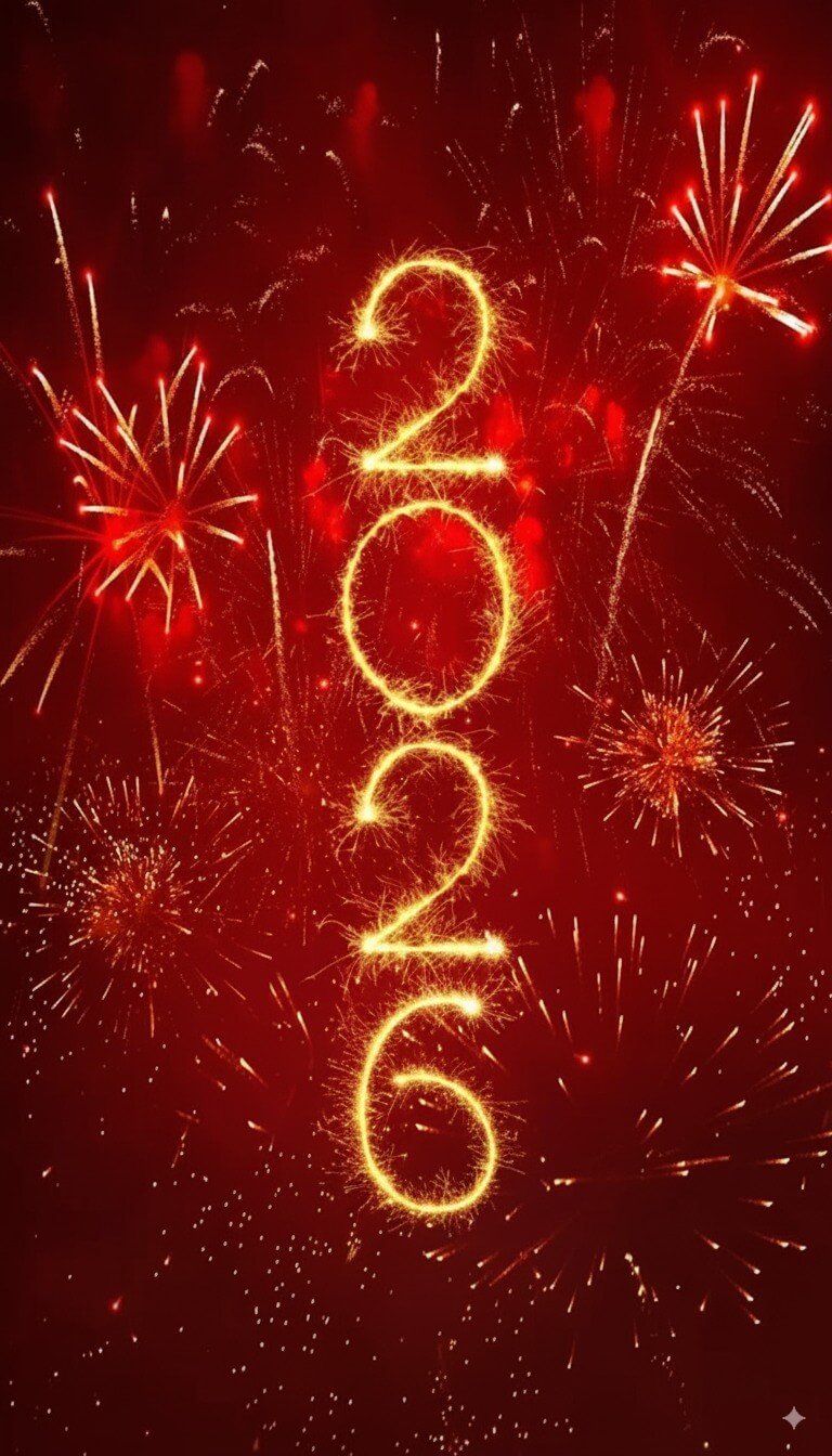 Happy New Year 2026 iPhone Wallpaper (HD Free)