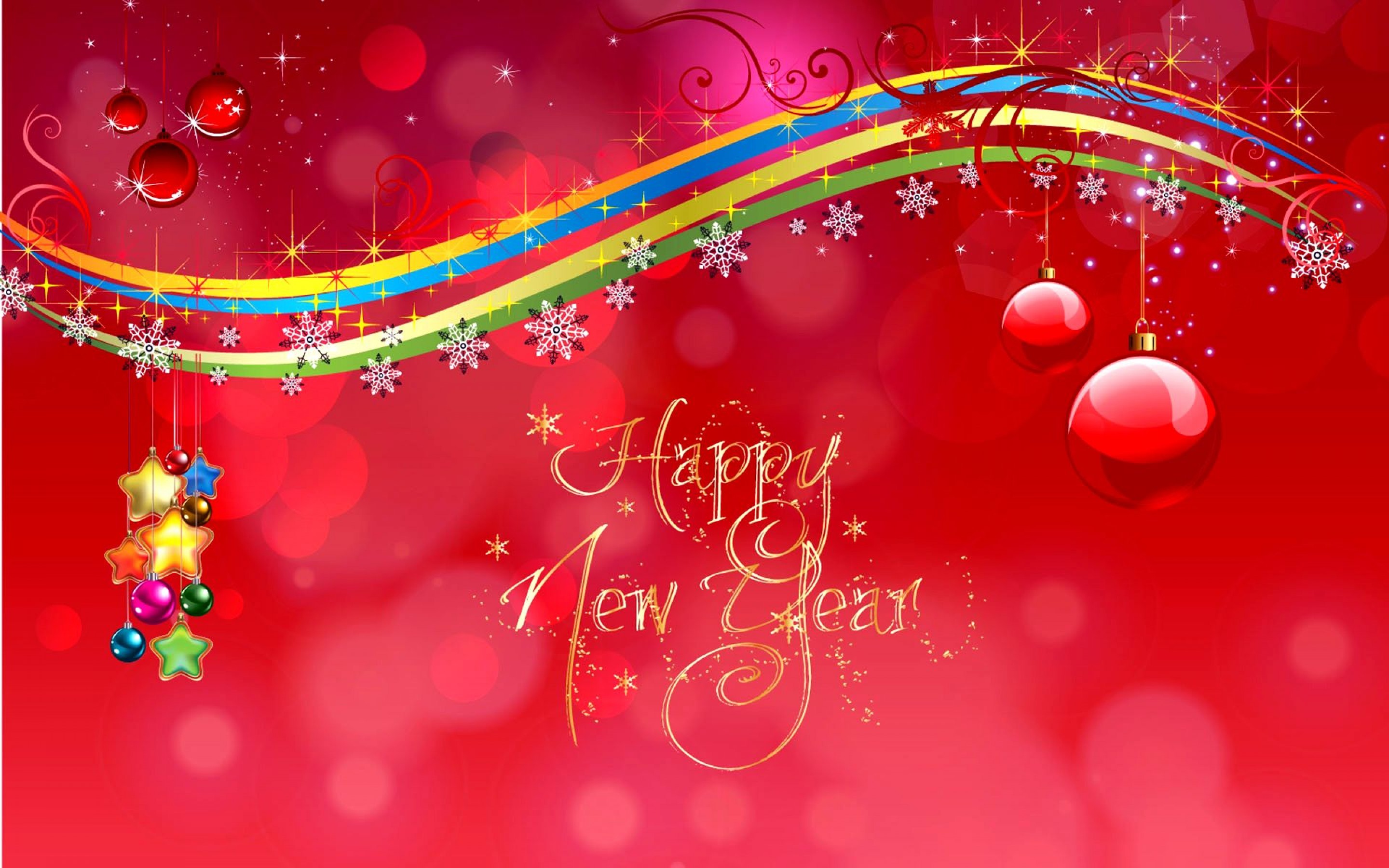 Happy New Year Greetings Wishes HD Wallpaper Pc Background