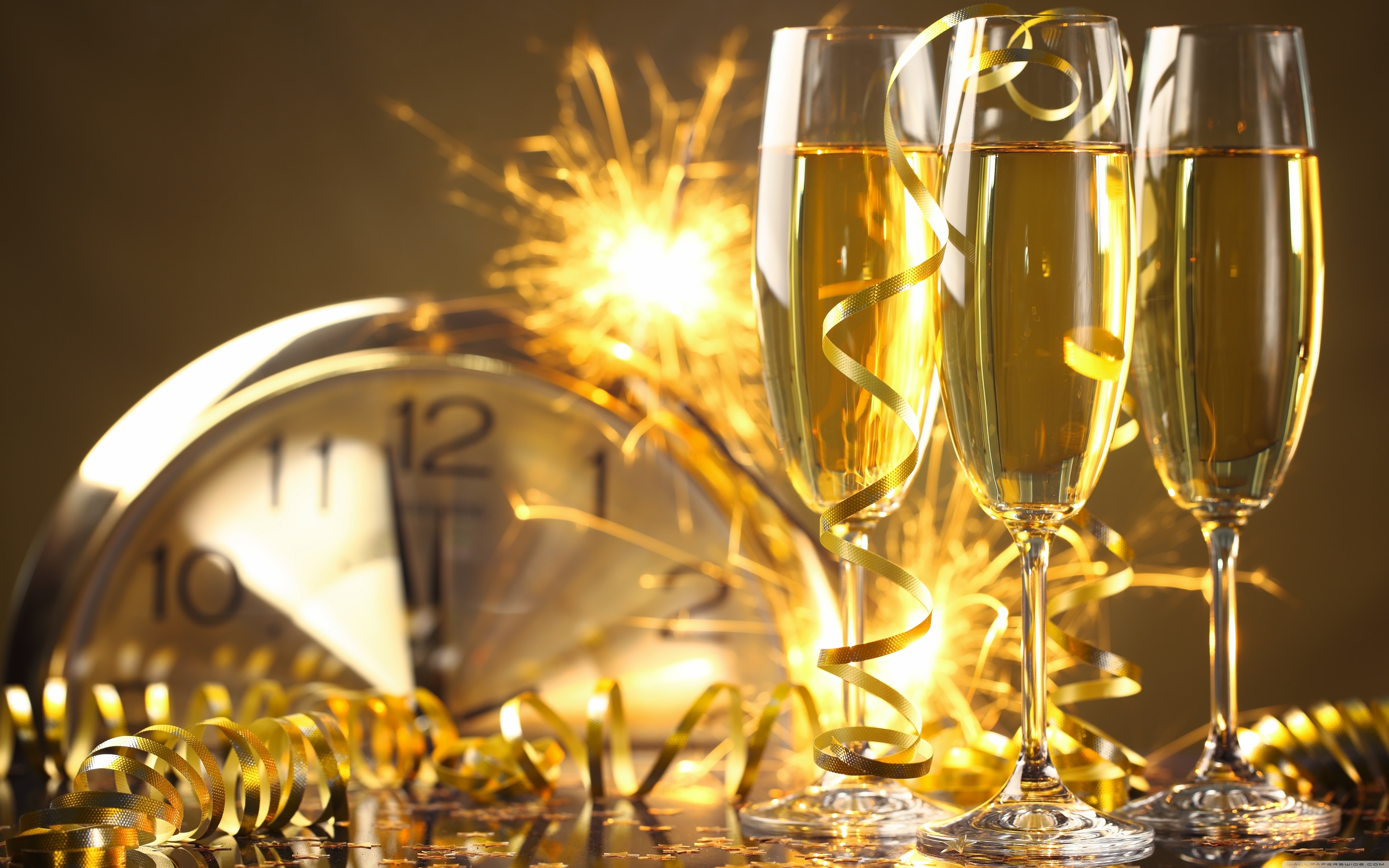 New Years Eve 2015 4K UHD Wallpaper for UltraHD Desktop and TV, Widescreen and UltraWide Display, Smartphone and Tablet Devices