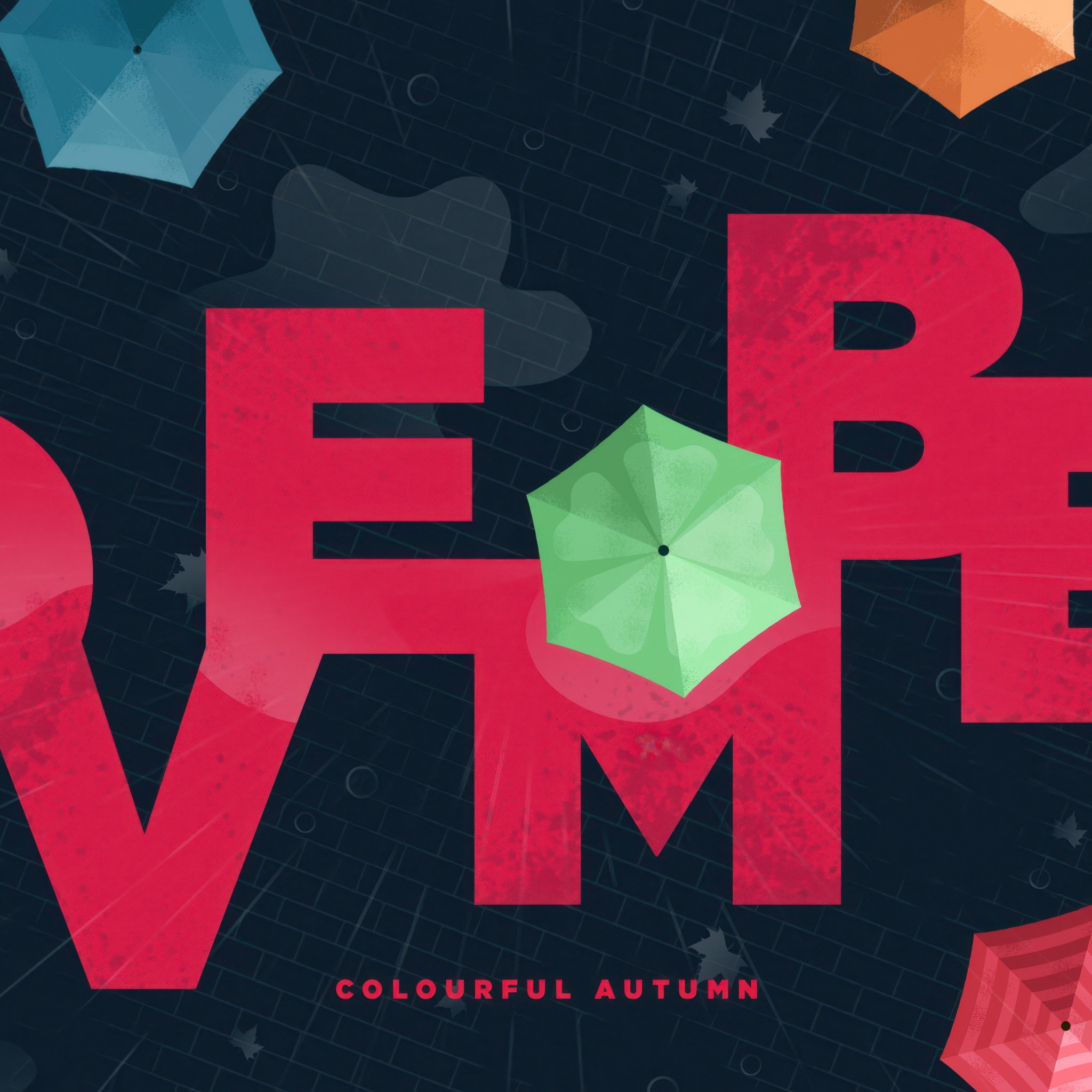 November Wallpaper 4K, Typography, Colorful, Autumn, 5K