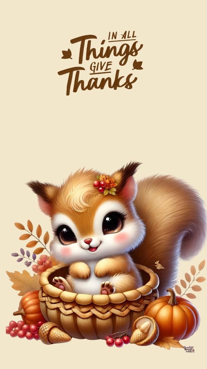 Fall Animals Phone Wallpaper