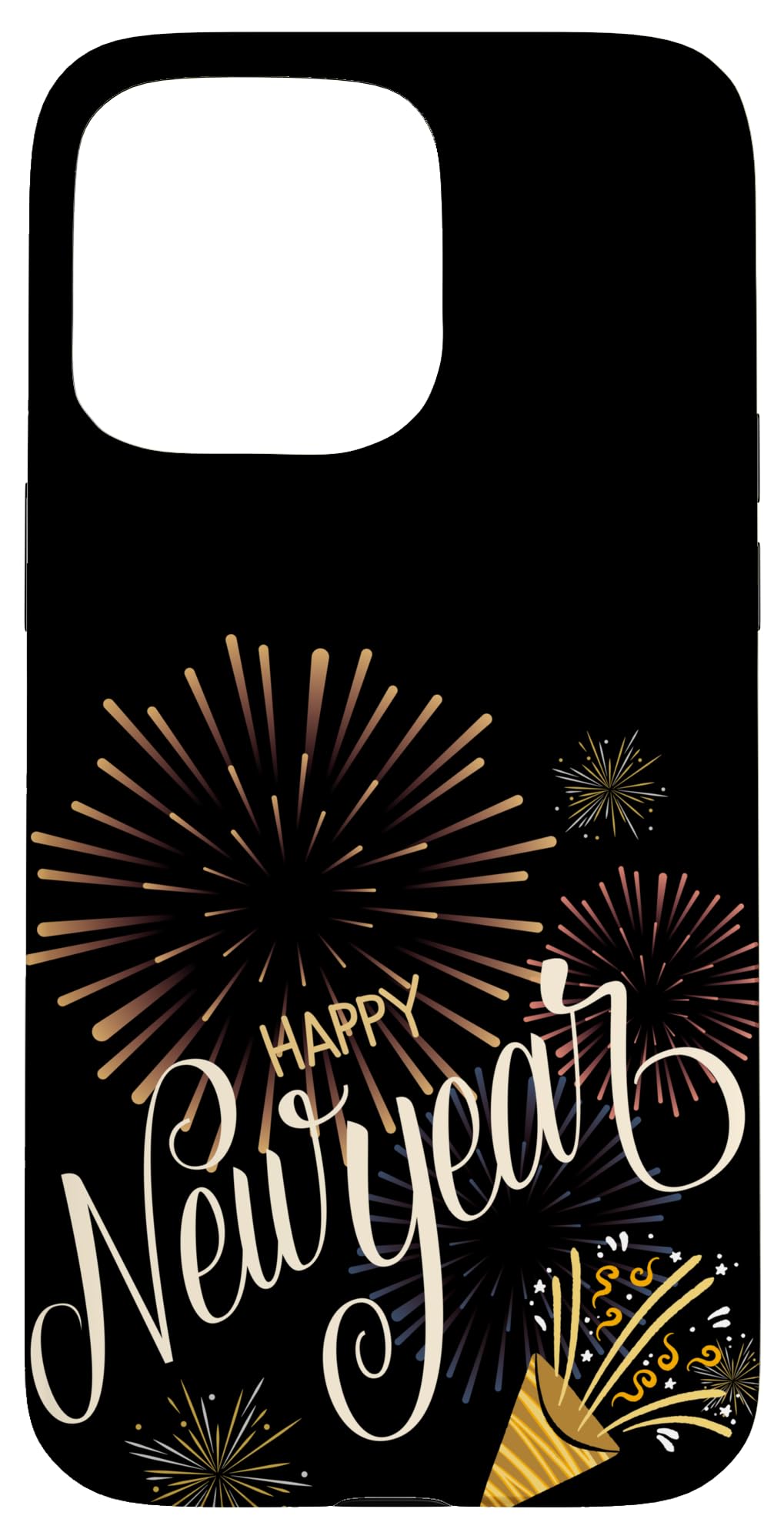 New Year's Eve Fireworks Happy New Year 2026 Case for iPhone 15 Pro Max, Cell Phones & Accessories