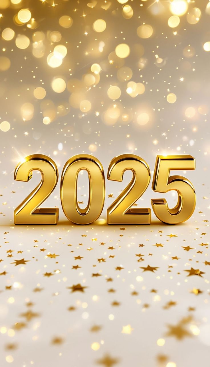 Golden Numbers 2026 Happy New Year HD Mobile Wallpaper