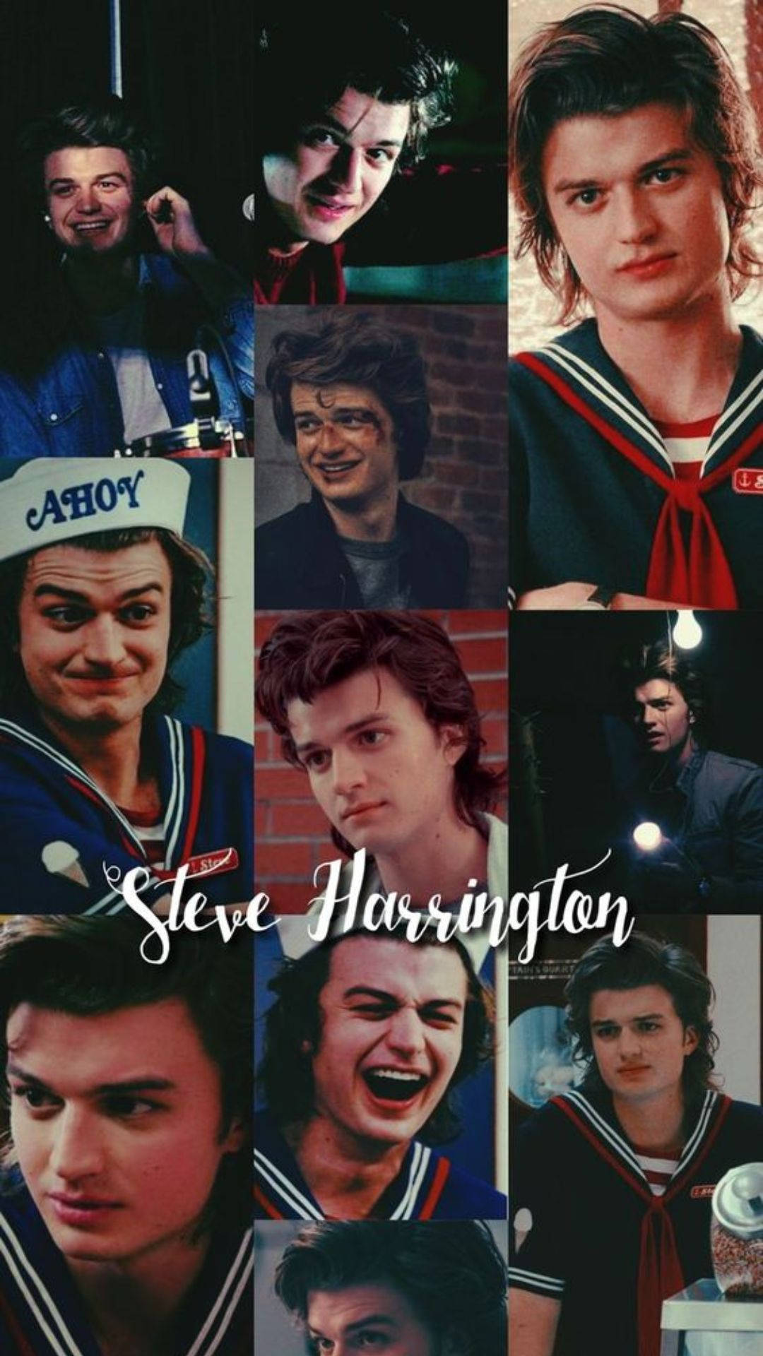 Download Steve Harrington Stranger Things Impressive Collage Wallpaper