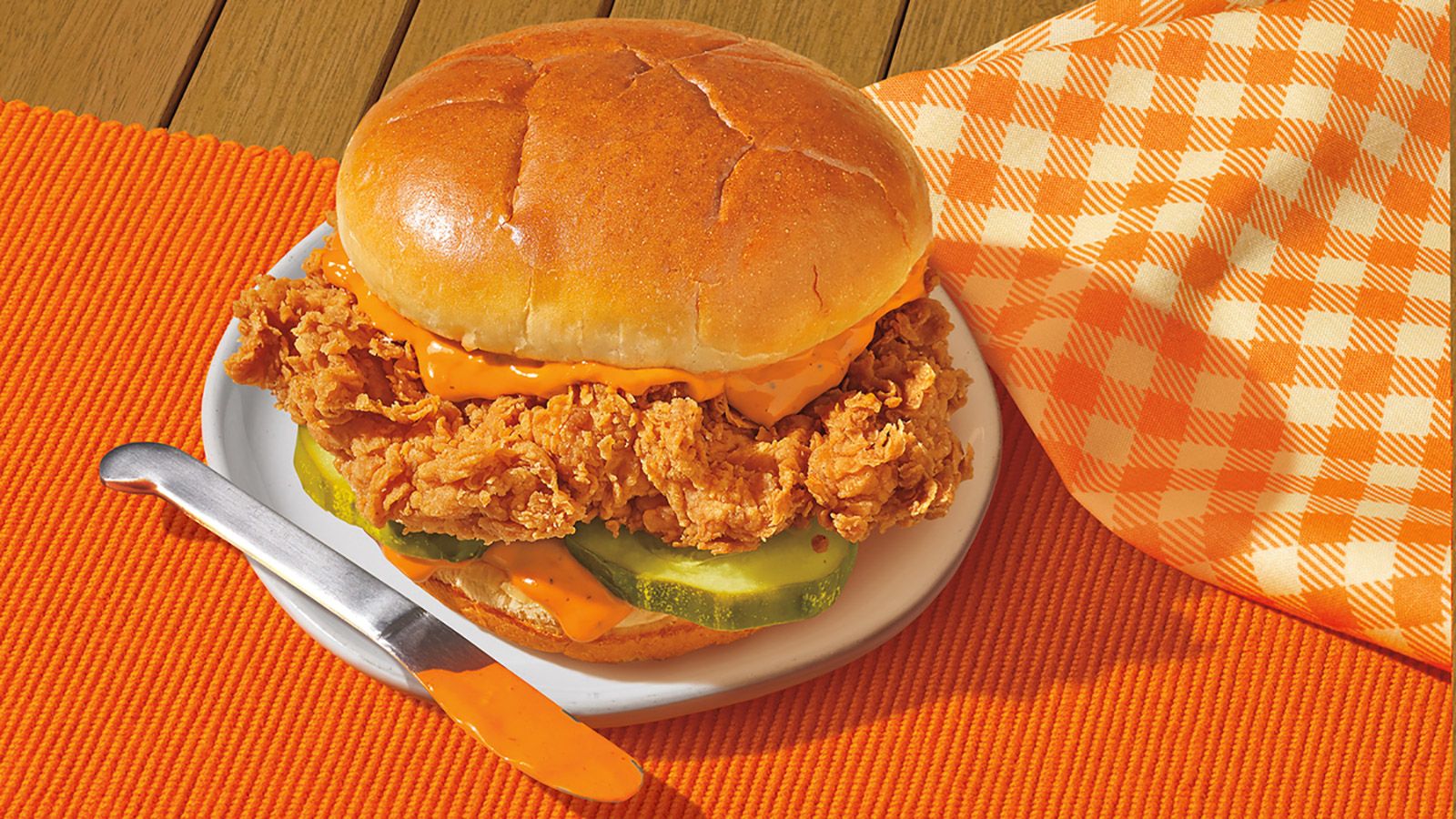 Popeyes launches new spicy chicken sandwich as competition heats up