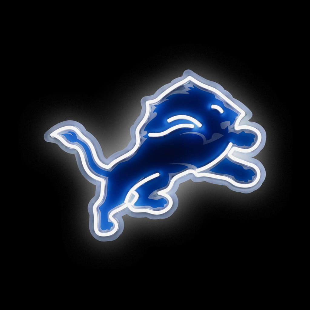 Detroit Lions LED Neon Light Up Team Logo Sign FOCO