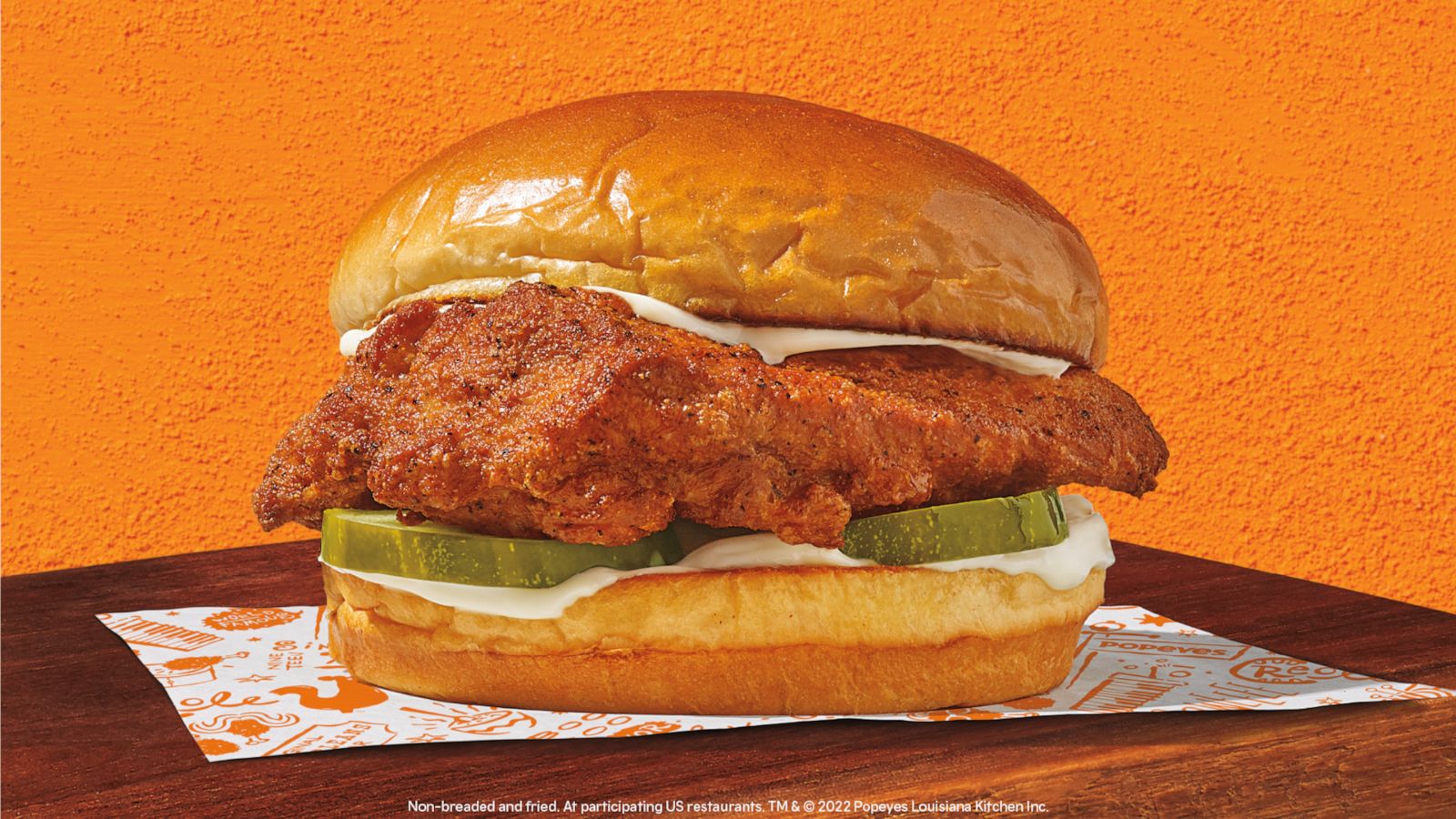 Popeyes menu adds blackened chicken sandwich with Cajun and Creole spices