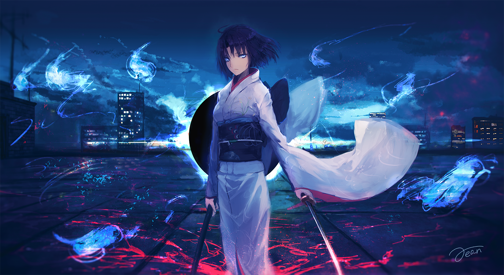 Shiki Ryougi HD Wallpaper no Kyōkai