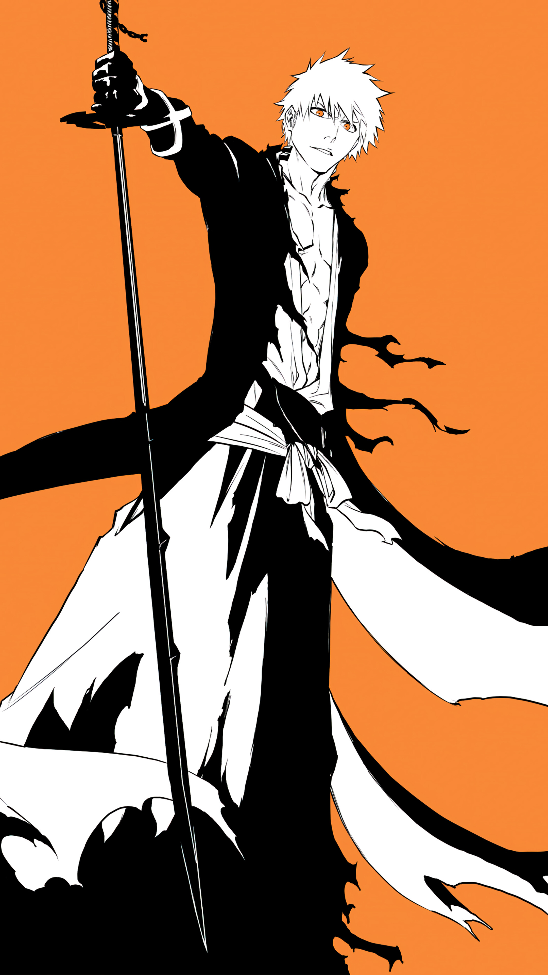 Ichigo Bankai Bleach Thousand Year Blood War 4K Wallpaper iPhone HD Phone i