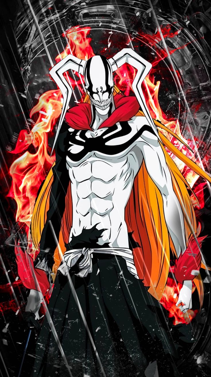 Bleach ichigo Vasto Lorde 4K vertical Wallpaper