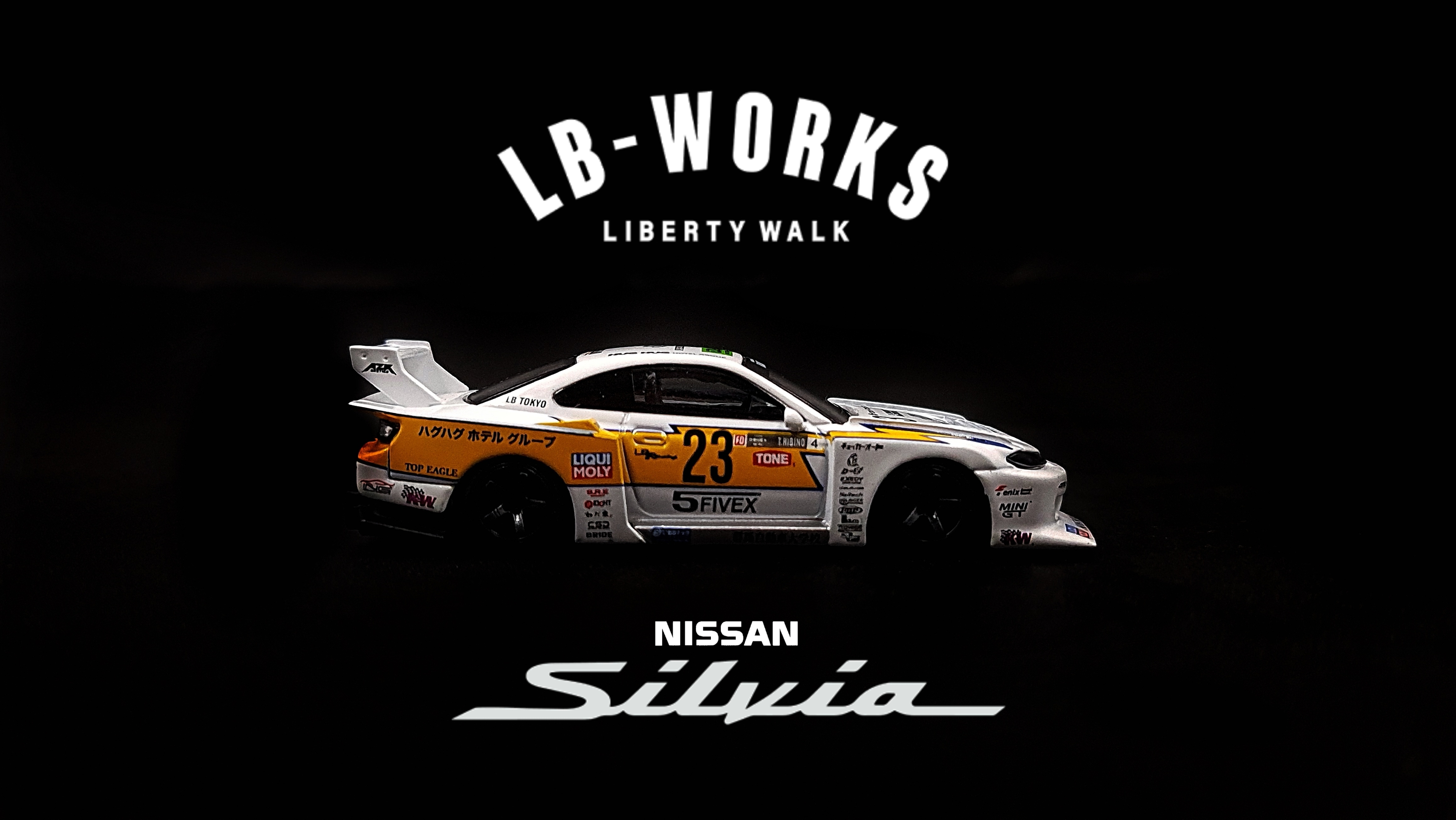 Tried Creating My Own Wallpaper ! Featuring The LB Super Silhouette S15 SILVIA By MINI GT