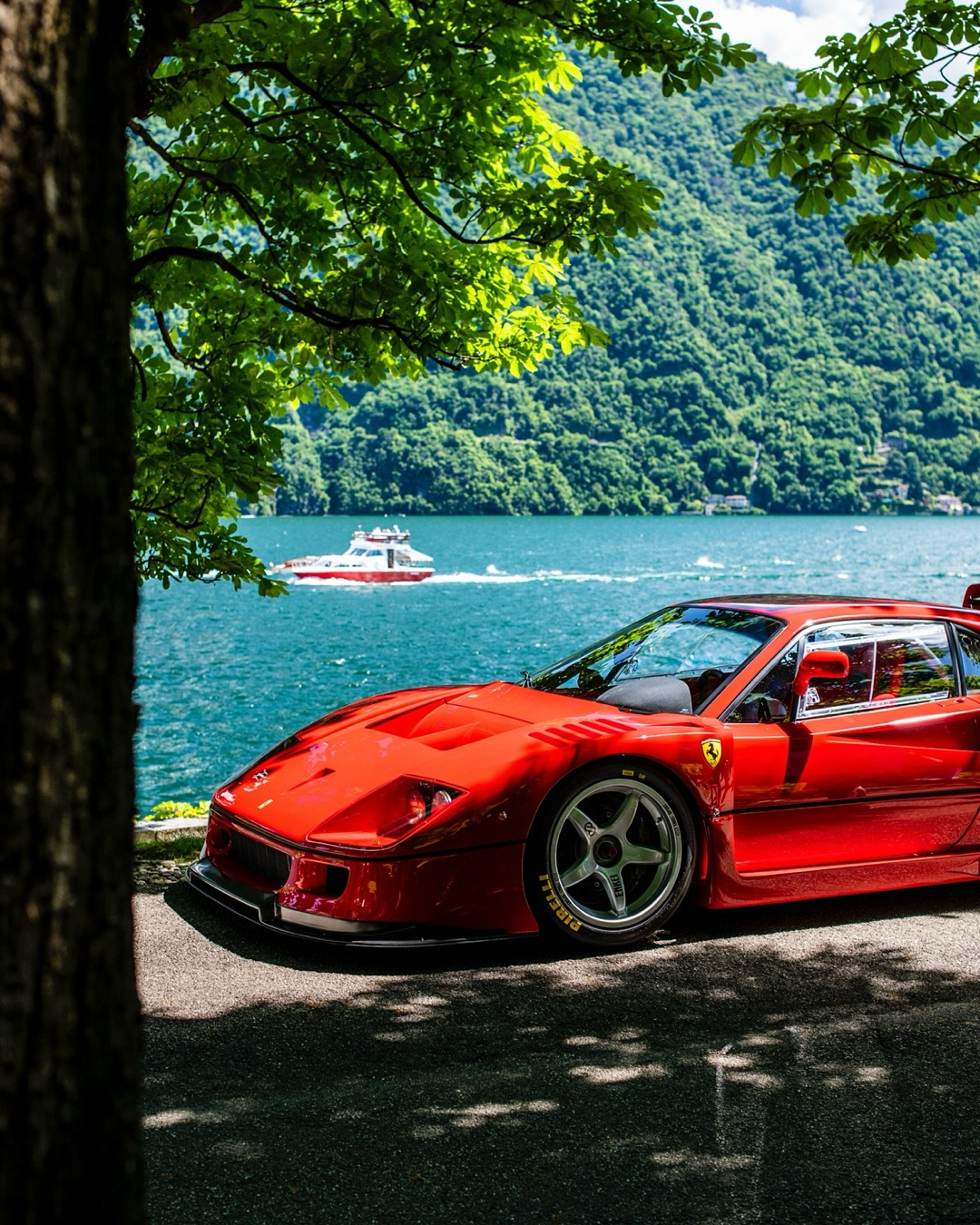 F40 LM at Villa d'Este