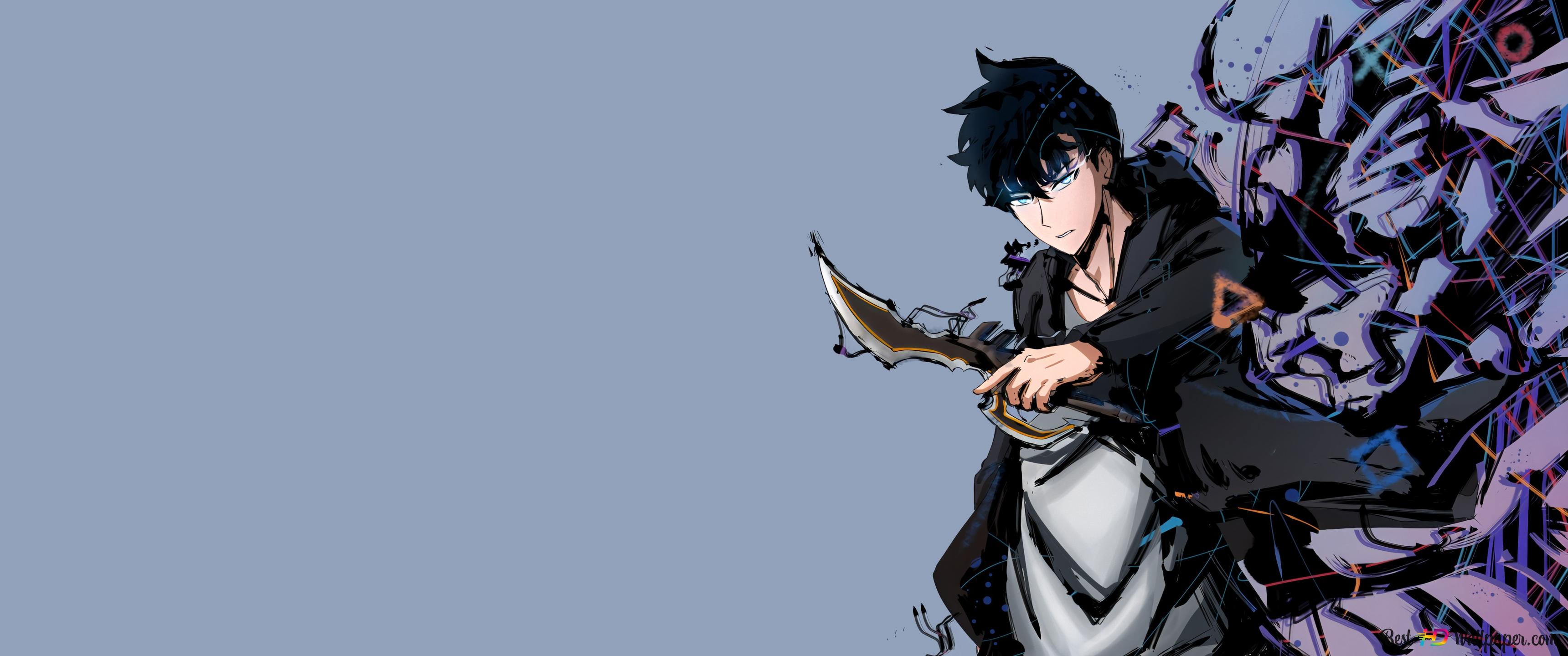 Sung Jin Woo Leveling ( Korean Manhwa ) 4K Wallpaper Download