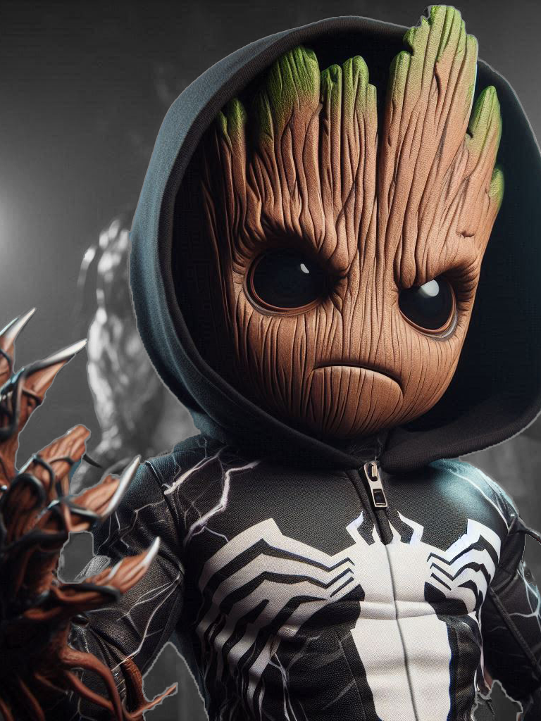 Baby Groot Venom by Errante MakerWorld: Download Free 3D Models