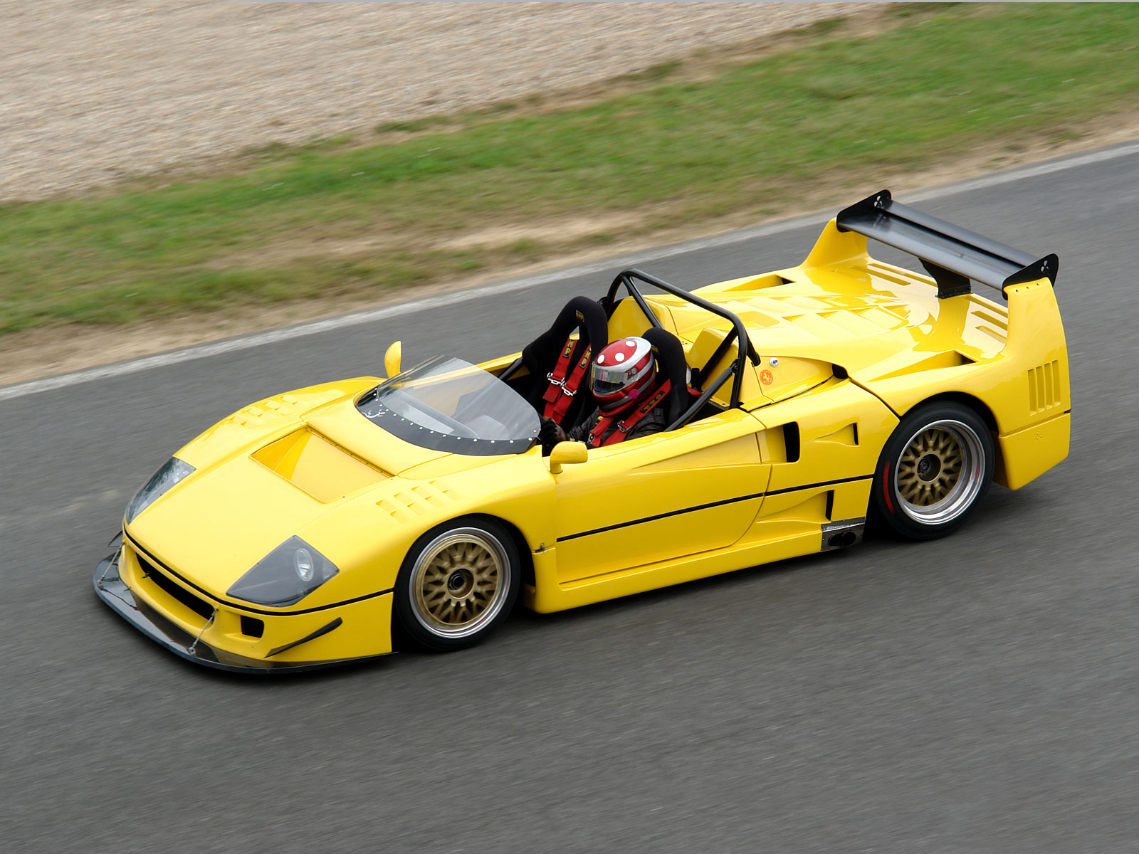 Ferrari F40 LM Barchetta Yellow Supercar