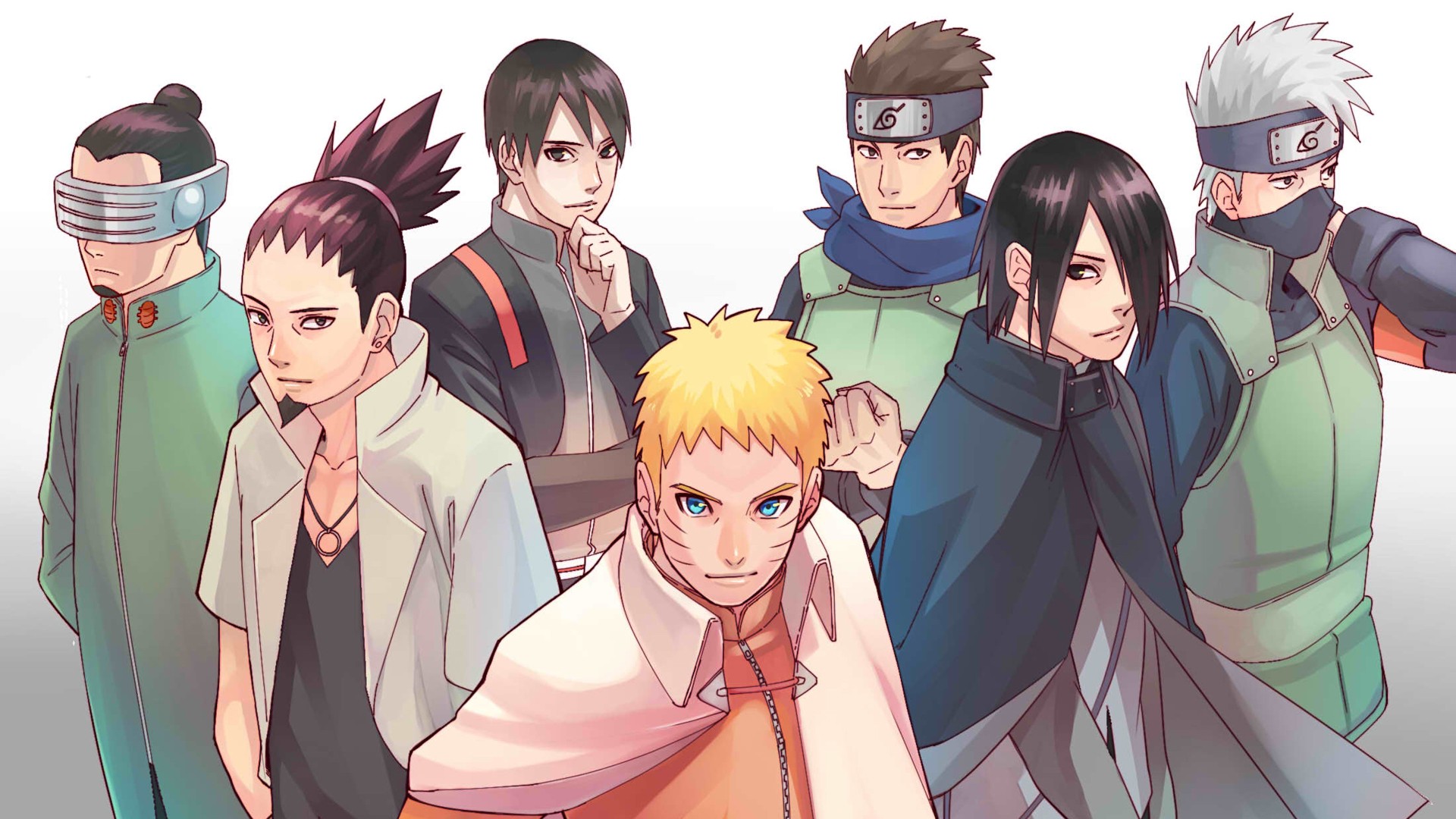 Kakashi Hatake Konohamaru Sarutobi Naruto Uzumaki Sai Sasuke Uchiha Shikamaru Nara HD Naruto Wallpaper