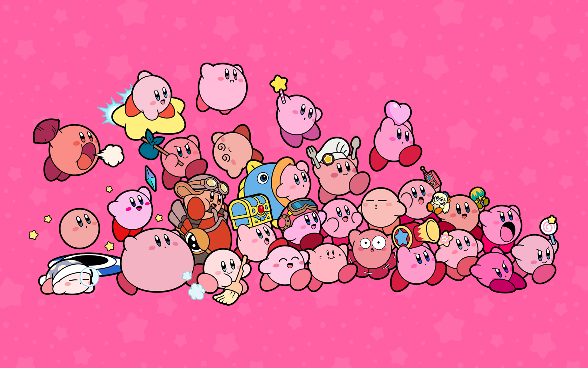 Kirby's 30th Anniversary Kirbys Wallpaper with Monocle