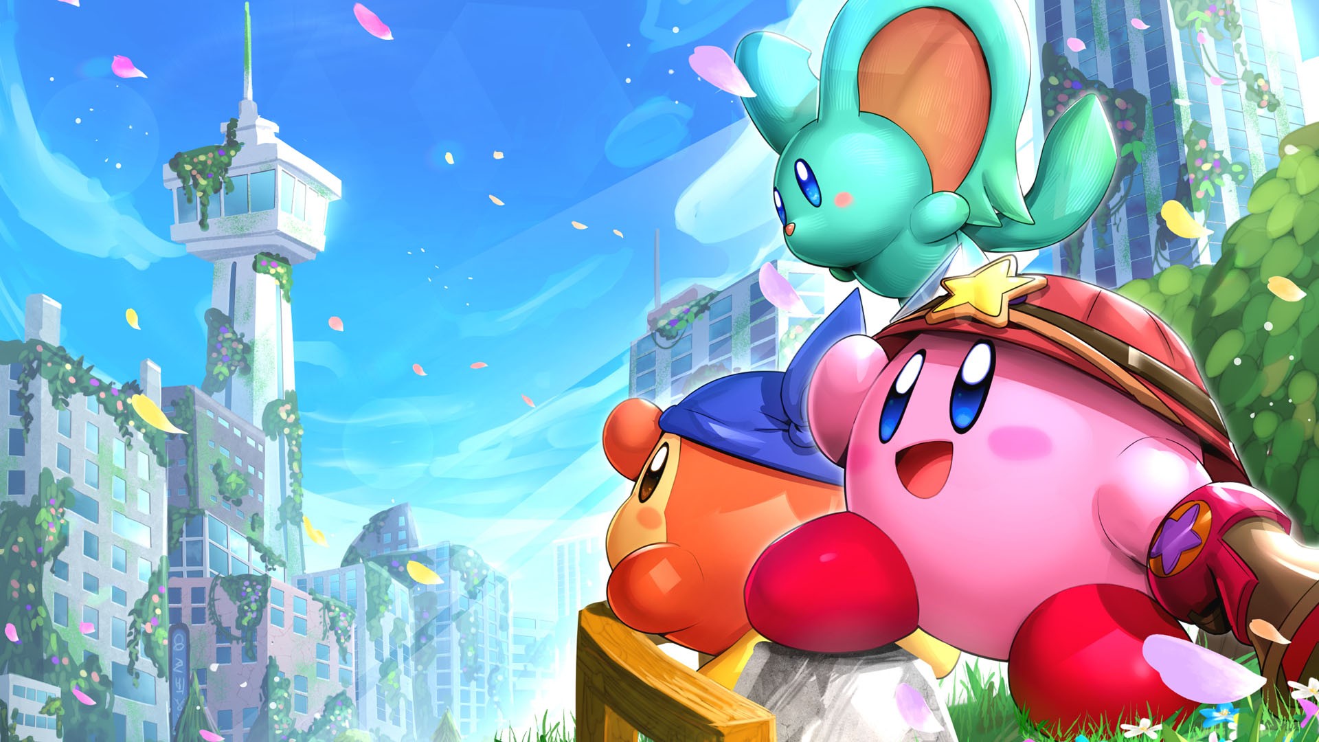 Kirby Buildings HD Kirby and the Forgotten Land Wallpaper