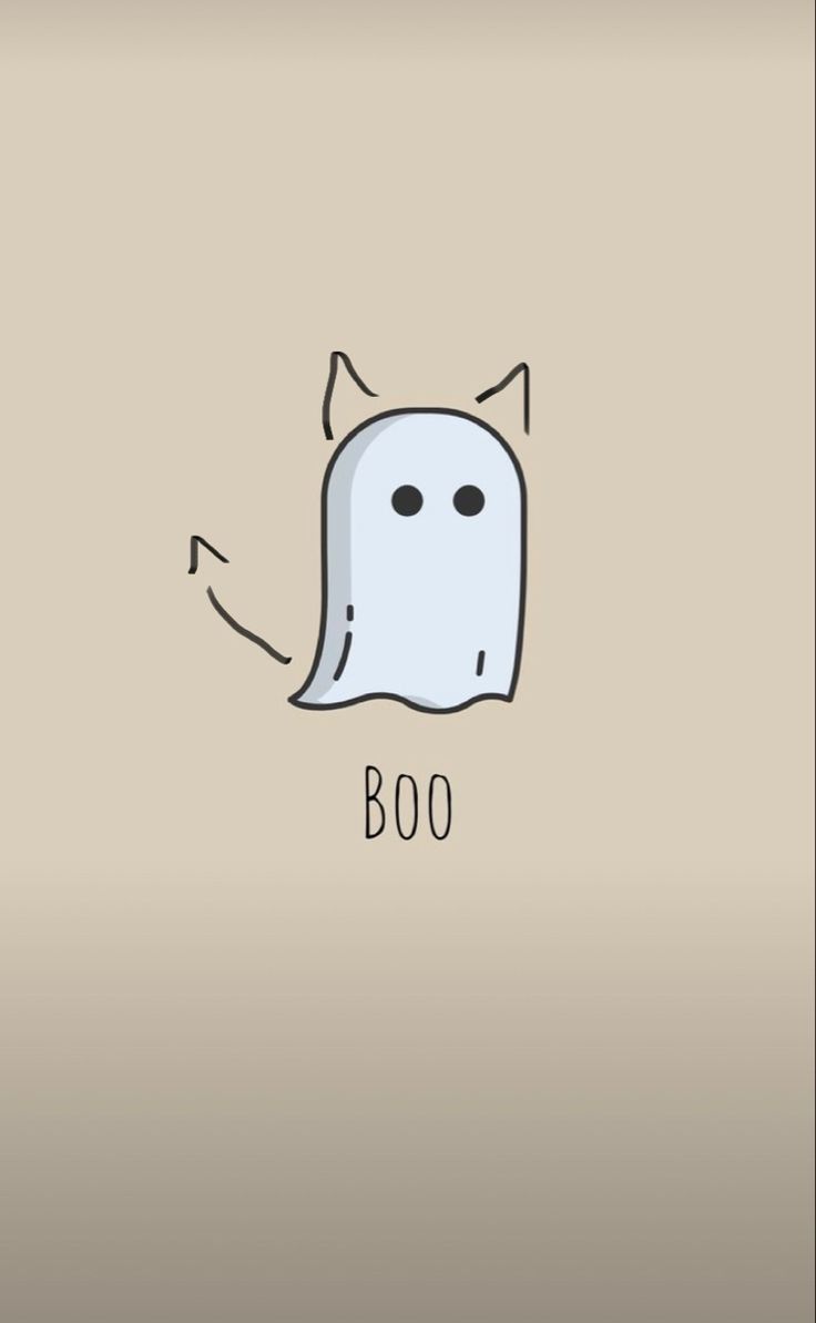cute ghost Boo wallpaper