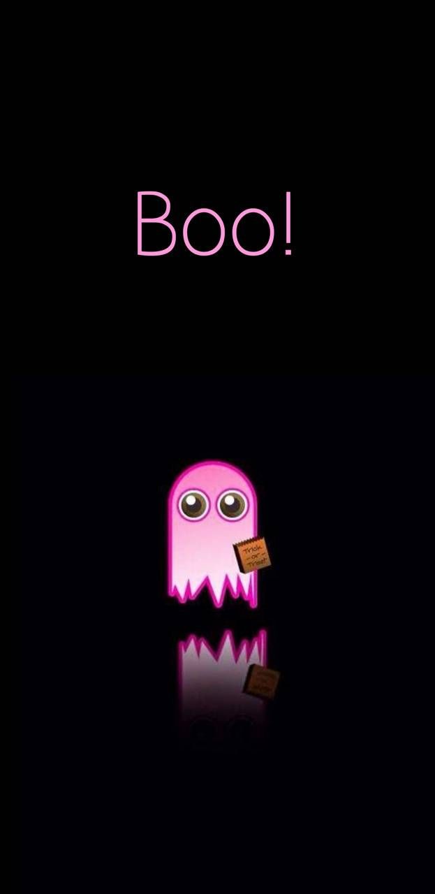 Boo Pink Ghost wallpaper