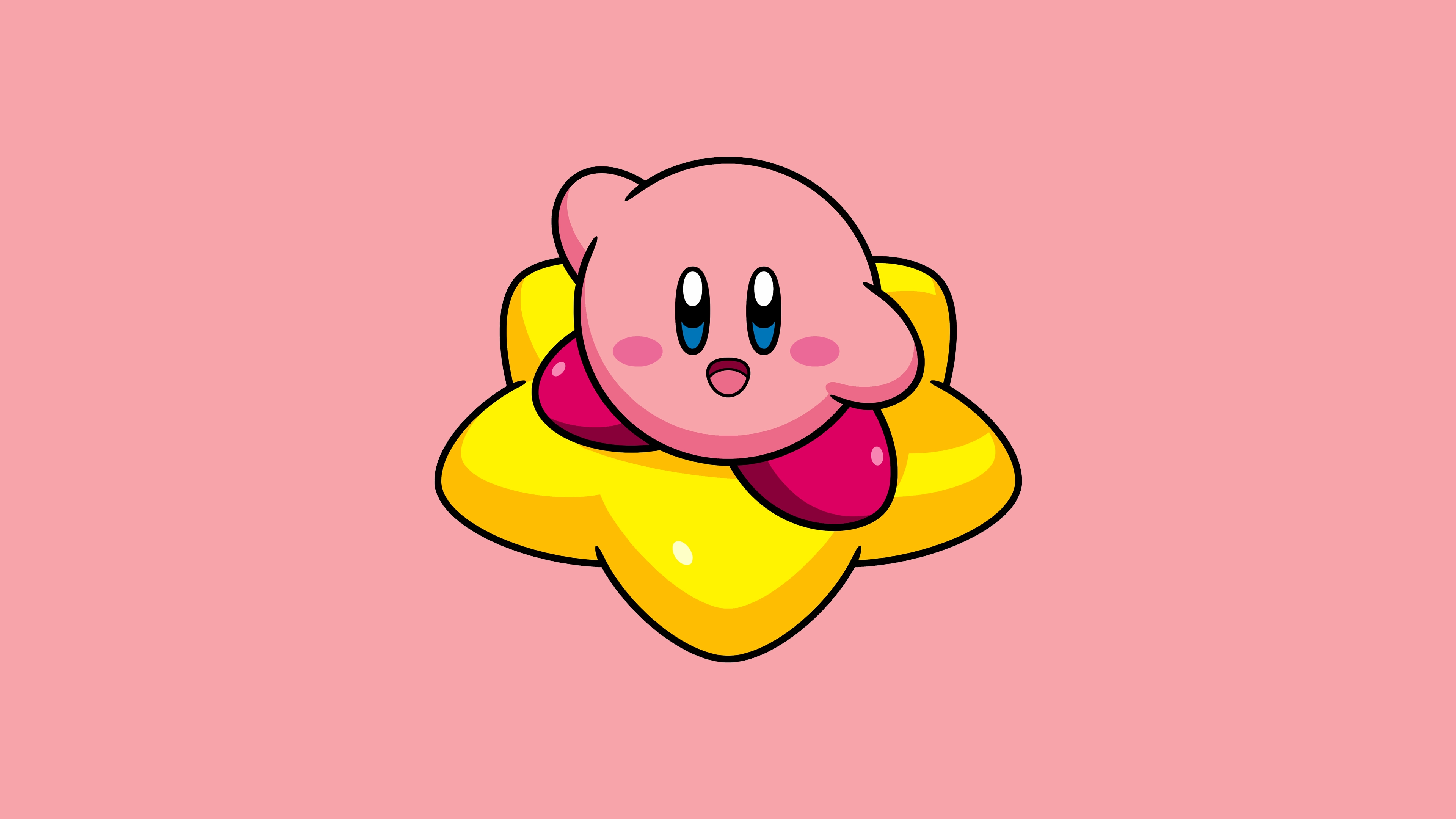 Kirby Star Ride: Ultra HD 4K Wallpaper Delight
