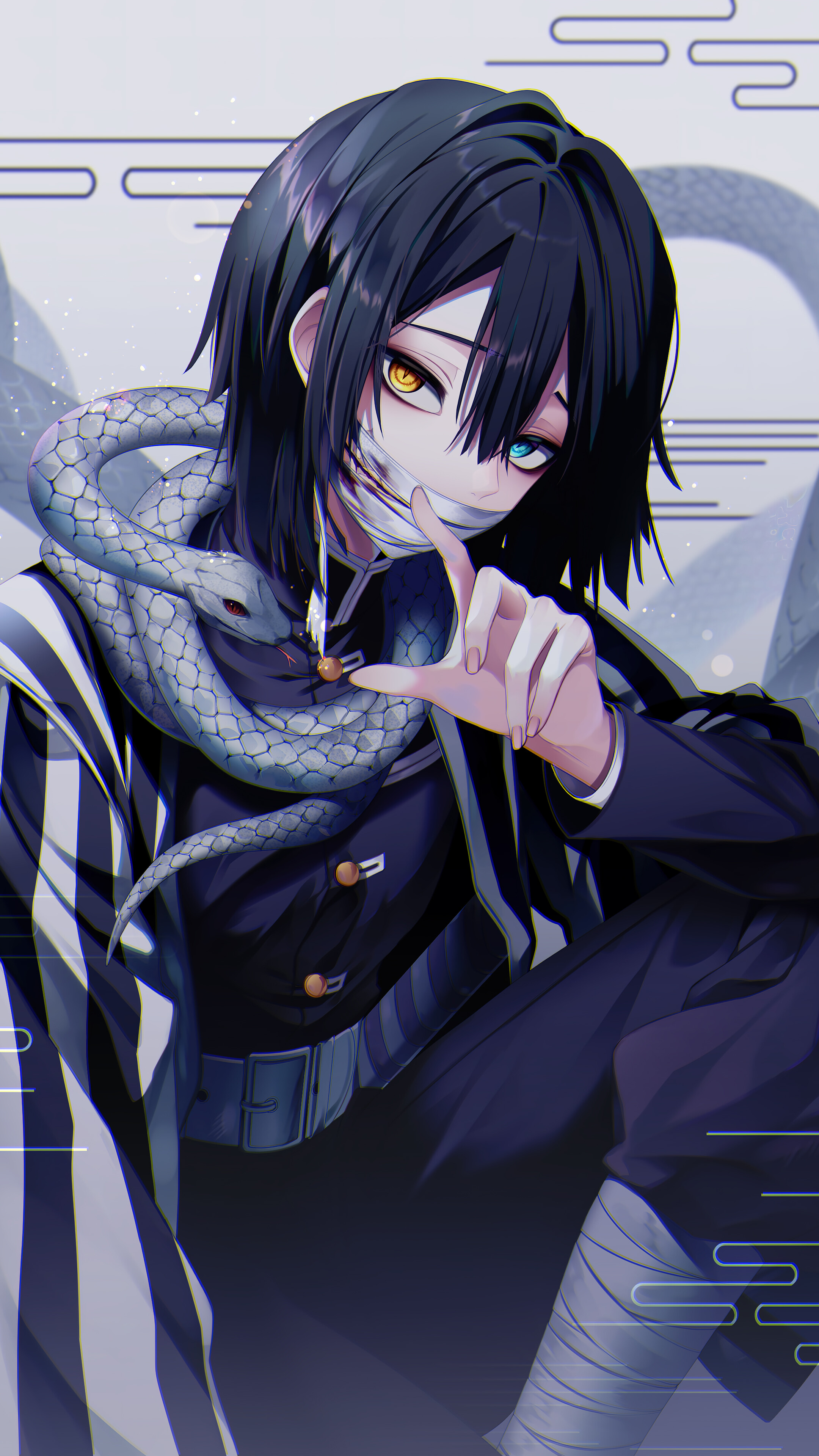 Obanai Iguro Demon Slayer Wallpaper iPhone Phone 4K e