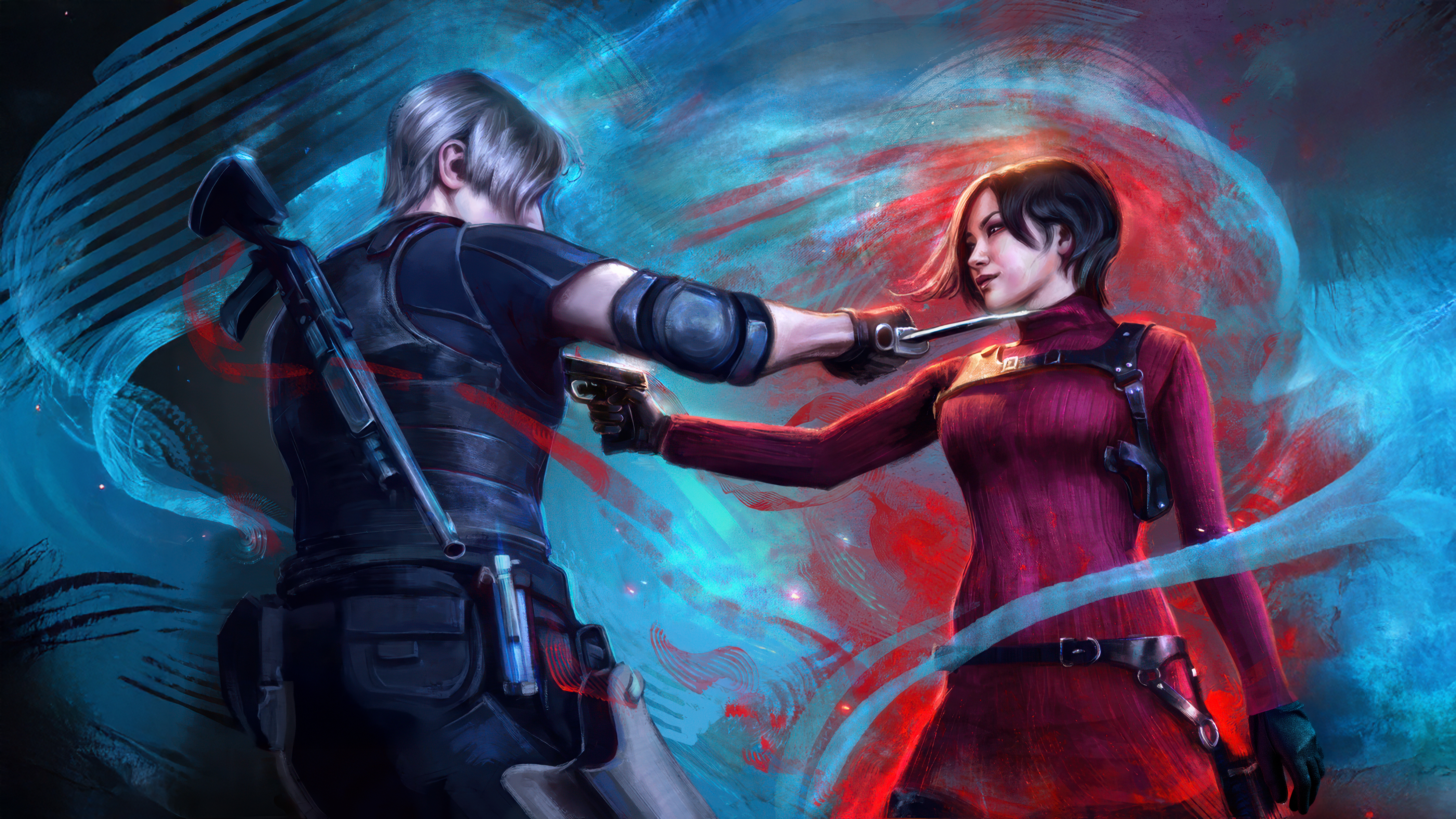 Leon Kennedy And Ada Wong Wallpaper, HD Games Wallpaper, 4k Wallpaper, Image , Background, Photos and Picture