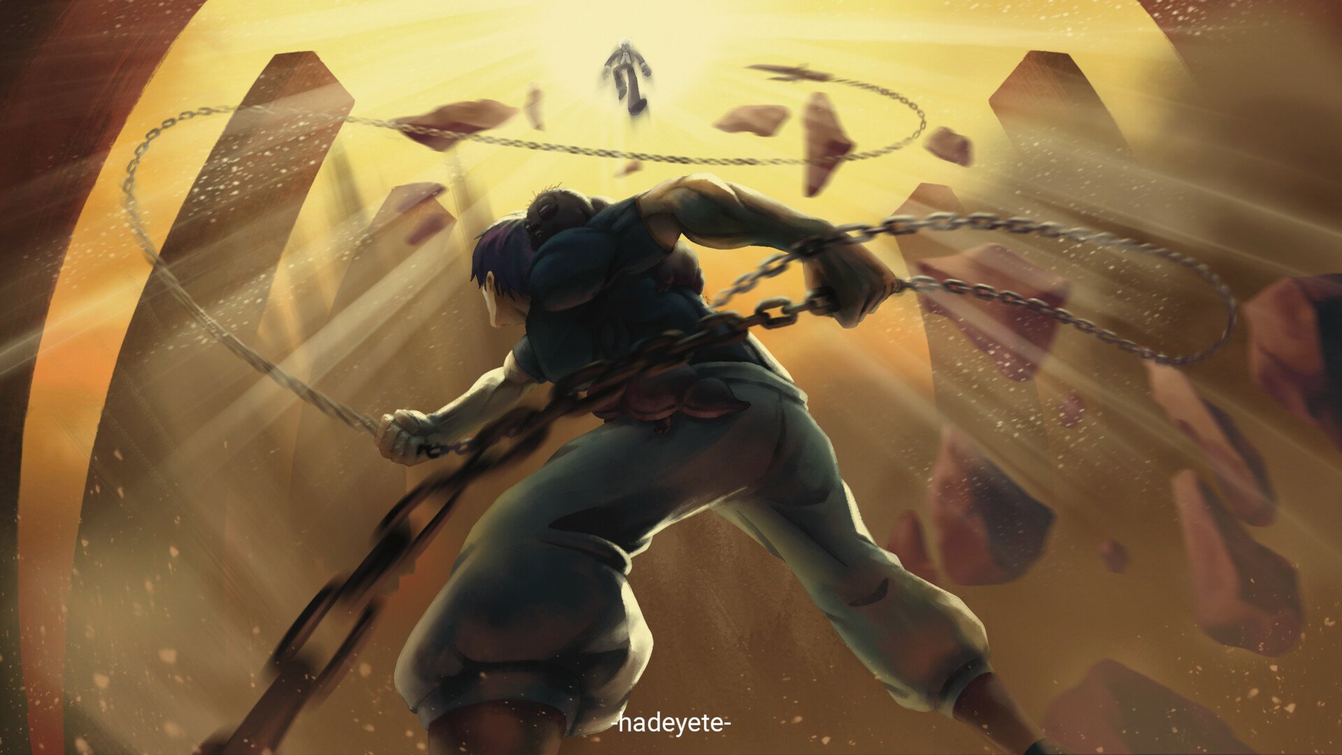 Jujutsu Kaisen HD: Toji Fushiguro vs Satoru Gojo Epic Showdown Wallpaper