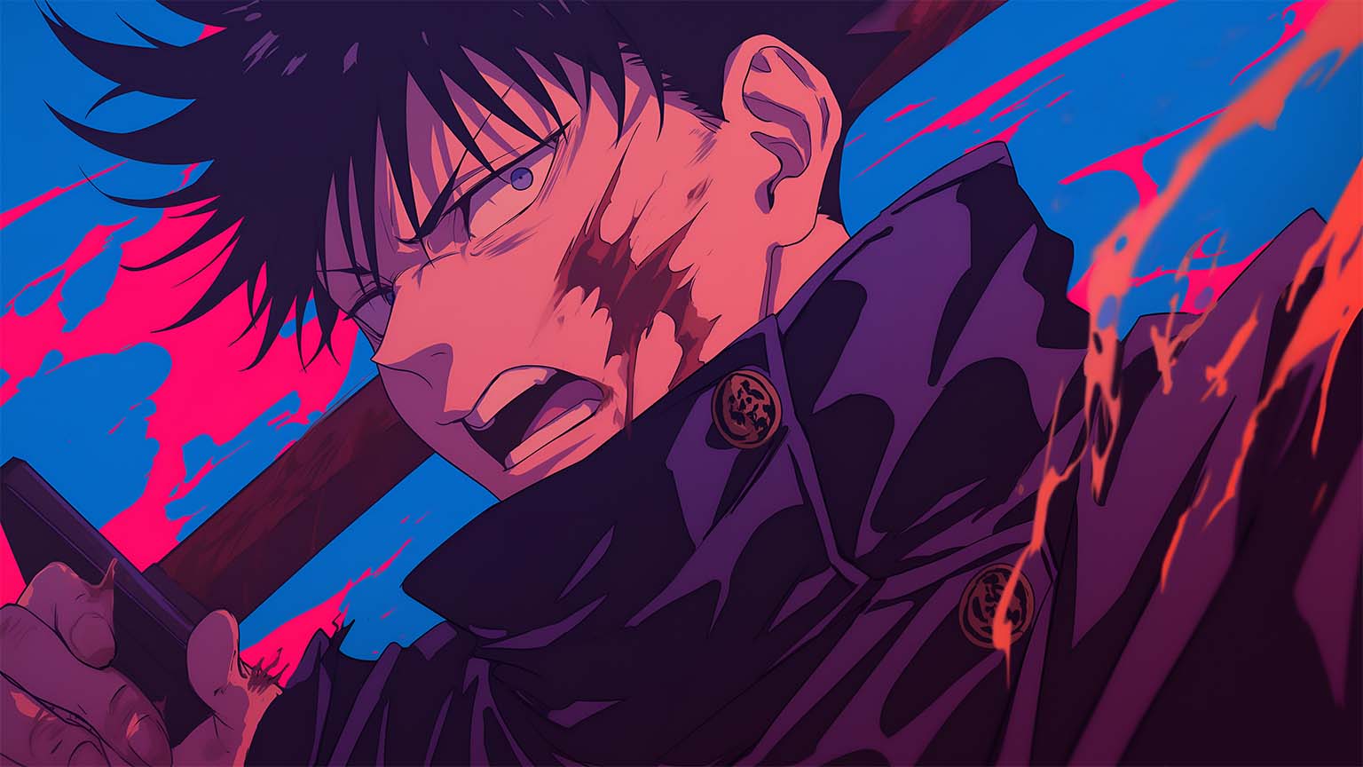 Toji Fushiguro Jujutsu Kaisen Desktop Wallpaper