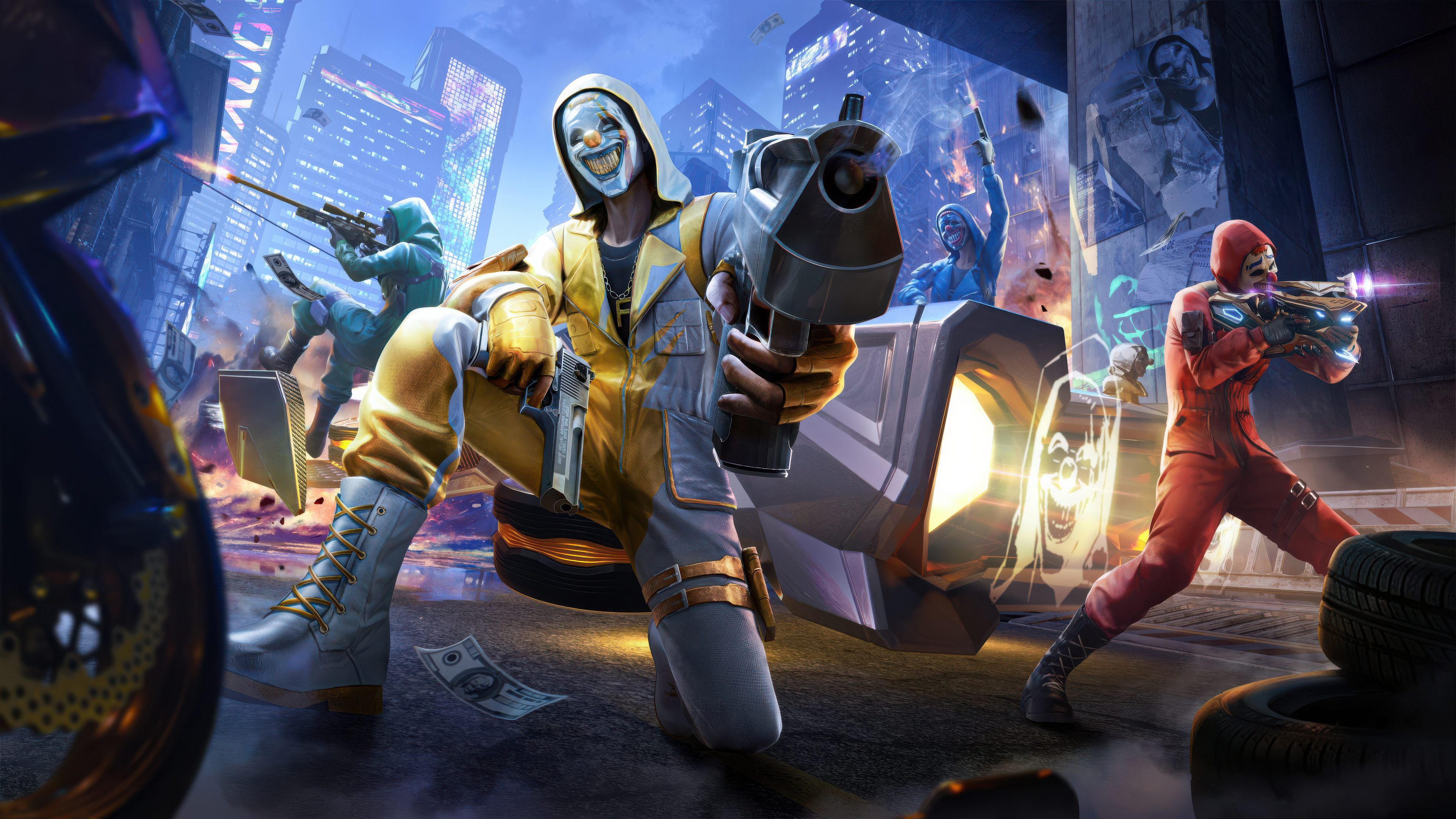 Garena Free Fire 8th Anniversary New Evo Gun Wallpaper, HD Games Wallpaper, 4k Wallpaper, Image, Background, Photos and Picture