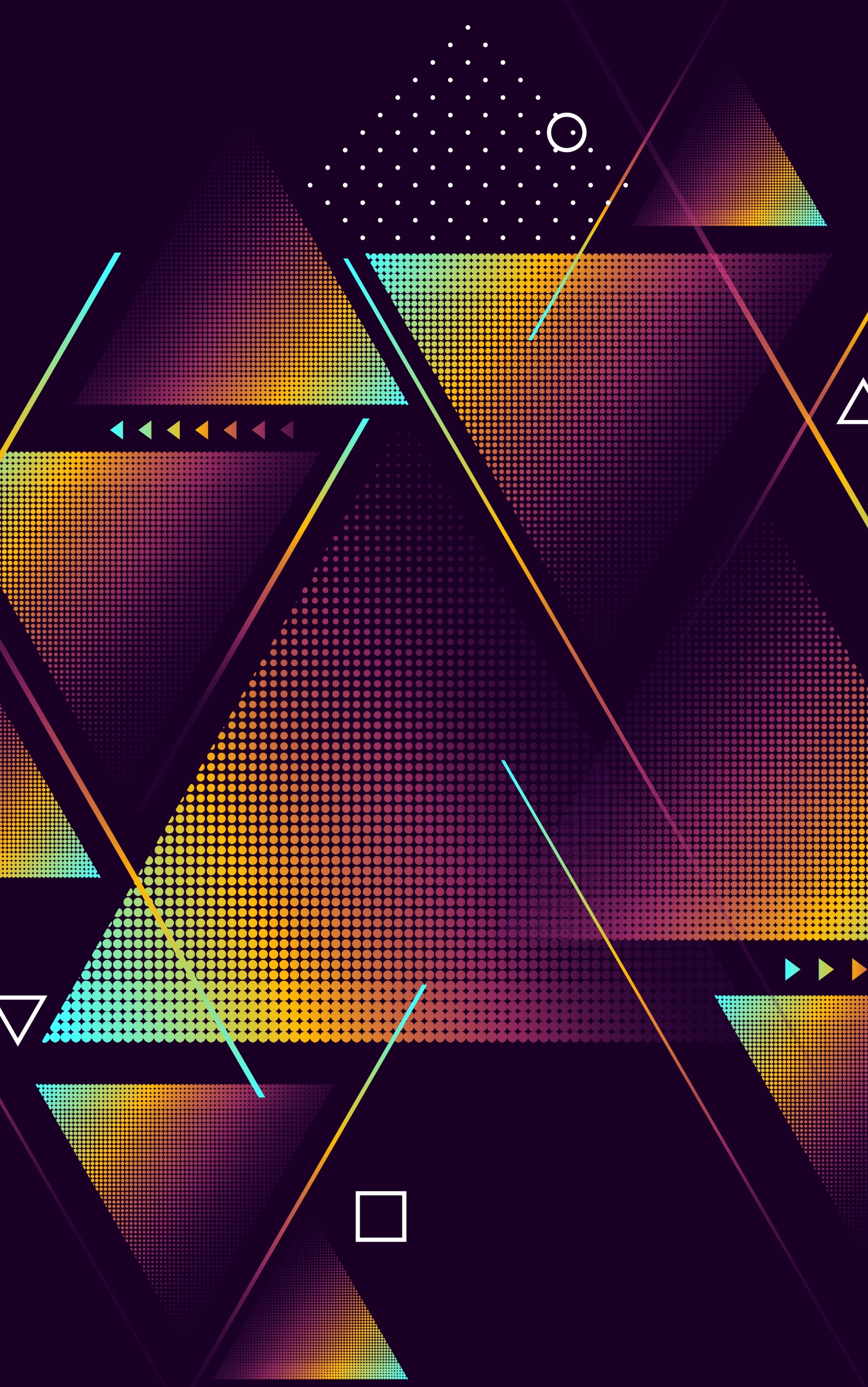 Phone wallpaper: Abstract, Triangle, Purple, Geometry 1414460