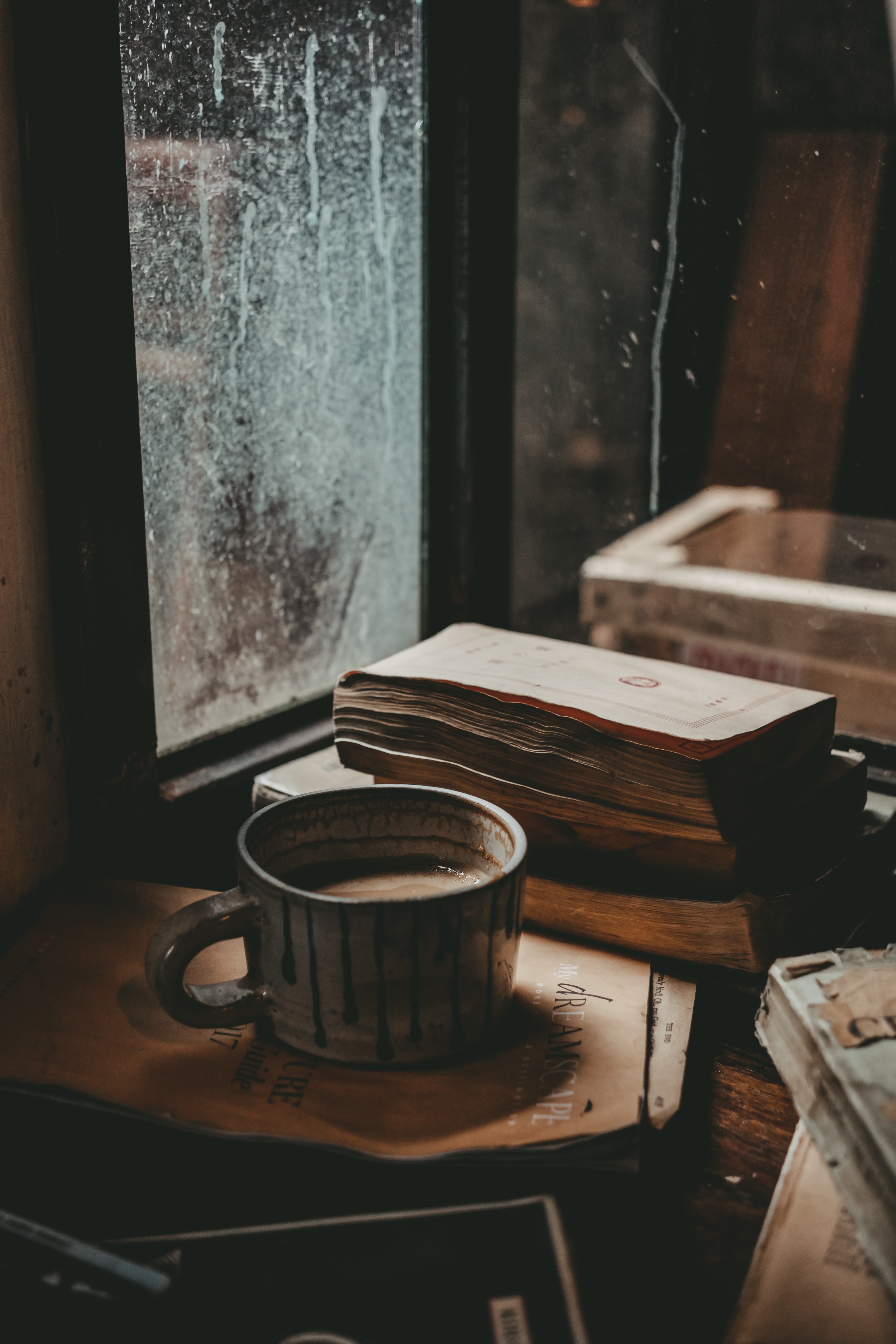 Phone wallpaper: Books, Autumn, Mood, Food, Cup, Mug, Window 118820