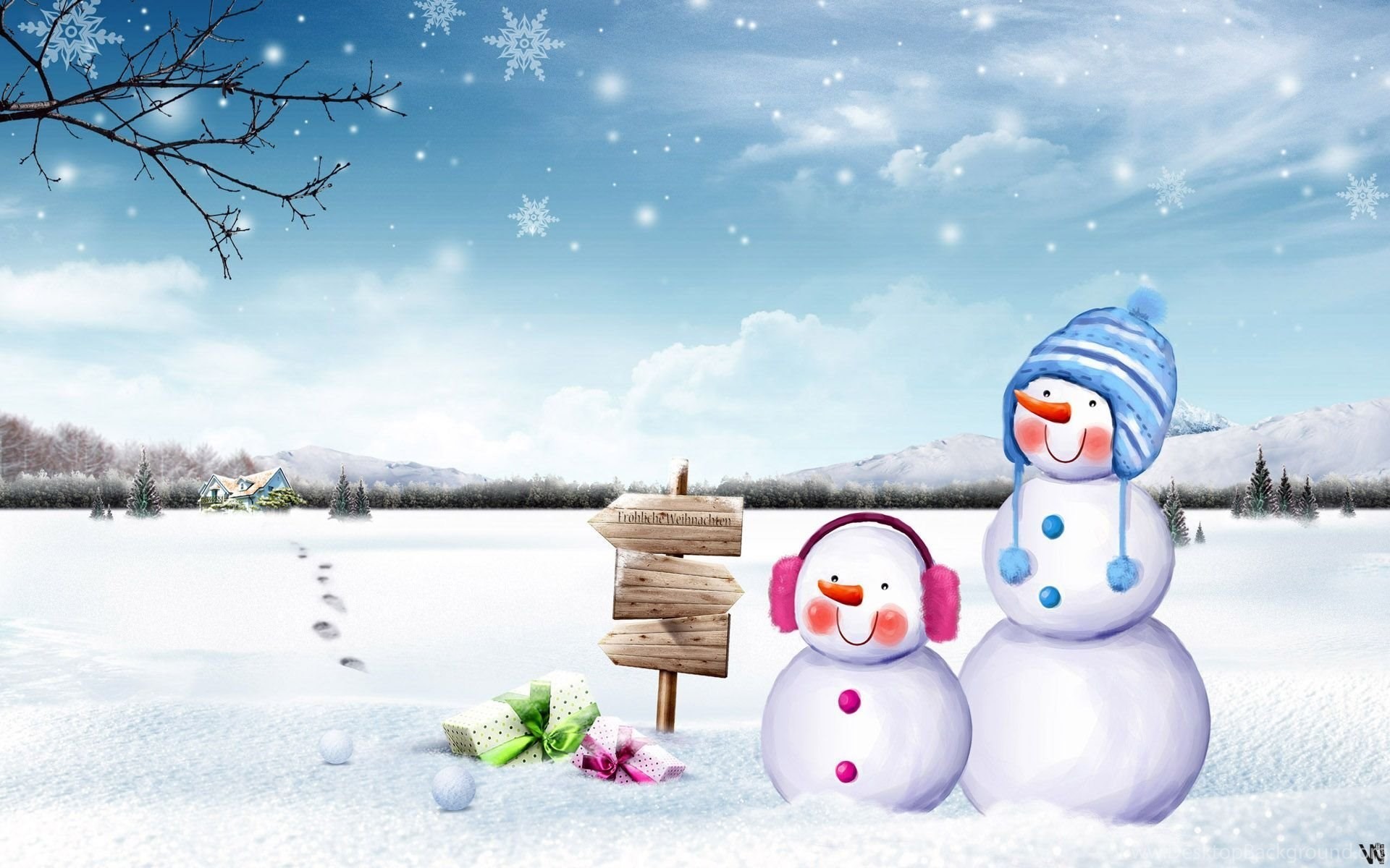 Cute Winter Desktop Wallpaper