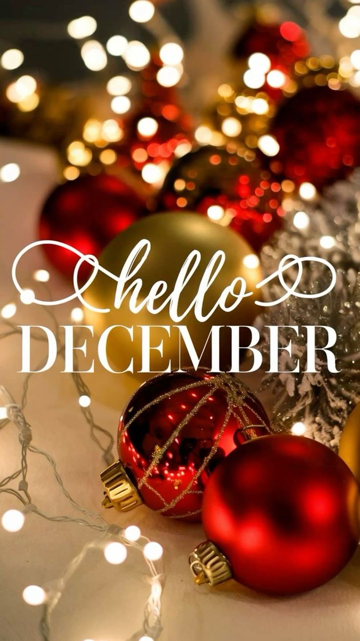 It's the most wonderful time. Hello december, Christmas