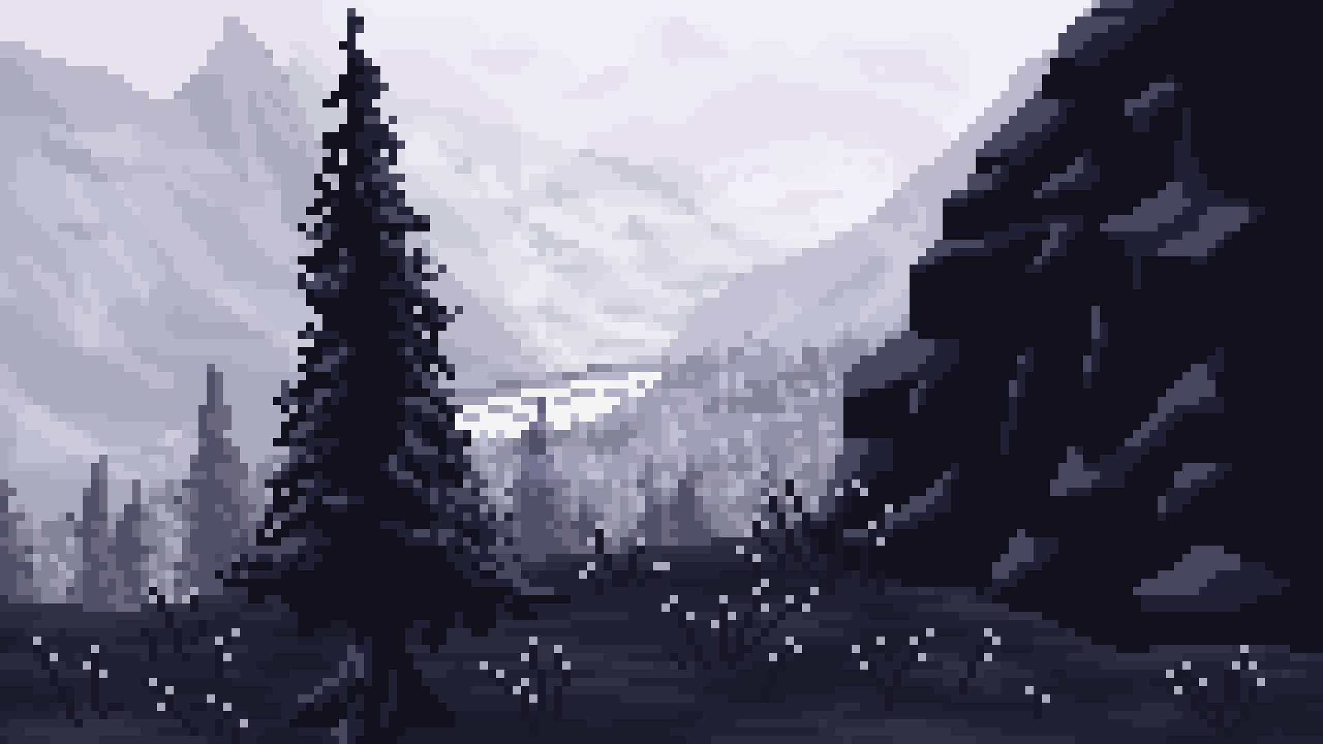 create awesome pixel art background and wallpaper