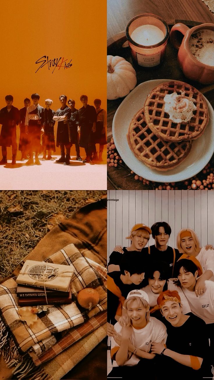 Stray Kids Autumn Fall Aesthetic Wallpaper