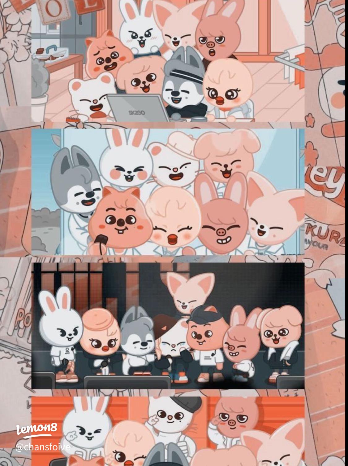 Stylish Puppym SKZOO Wallpaper for Stray Kids Fans