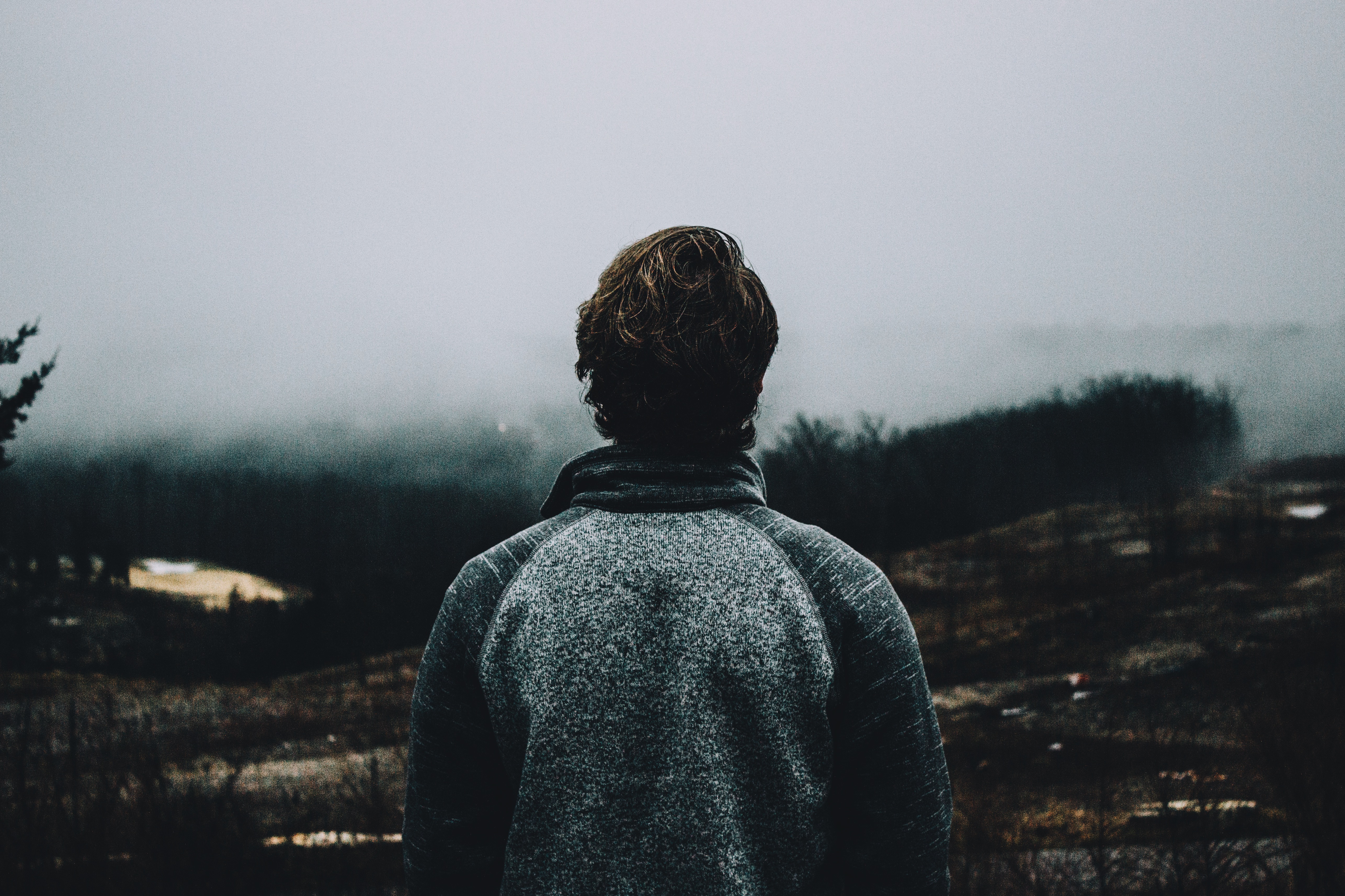Free Image, man, person, snow, winter, sunlight, morning, foggy, evening, solo, weather, darkness, atmospheric phenomenon, atmosphere of earth 5144x3429