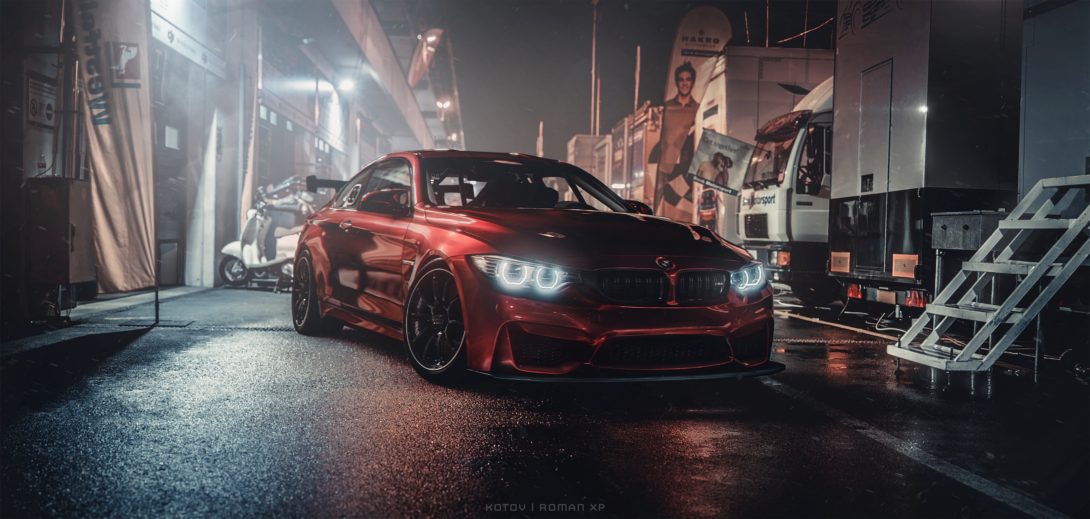 Wallpaper night, BMW, night, Sport, Gran Turismo for mobile and desktop, section игры, resolution 3819x1817