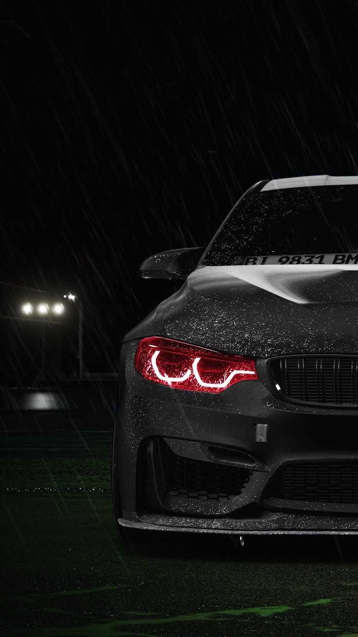 Wallpaper bmw, m3, f80, car, rain, night, headlight, AI 4K by R3publ1ckphoto. Download wallpaper bmw, m3, f80, car, rain, night, headlight for free