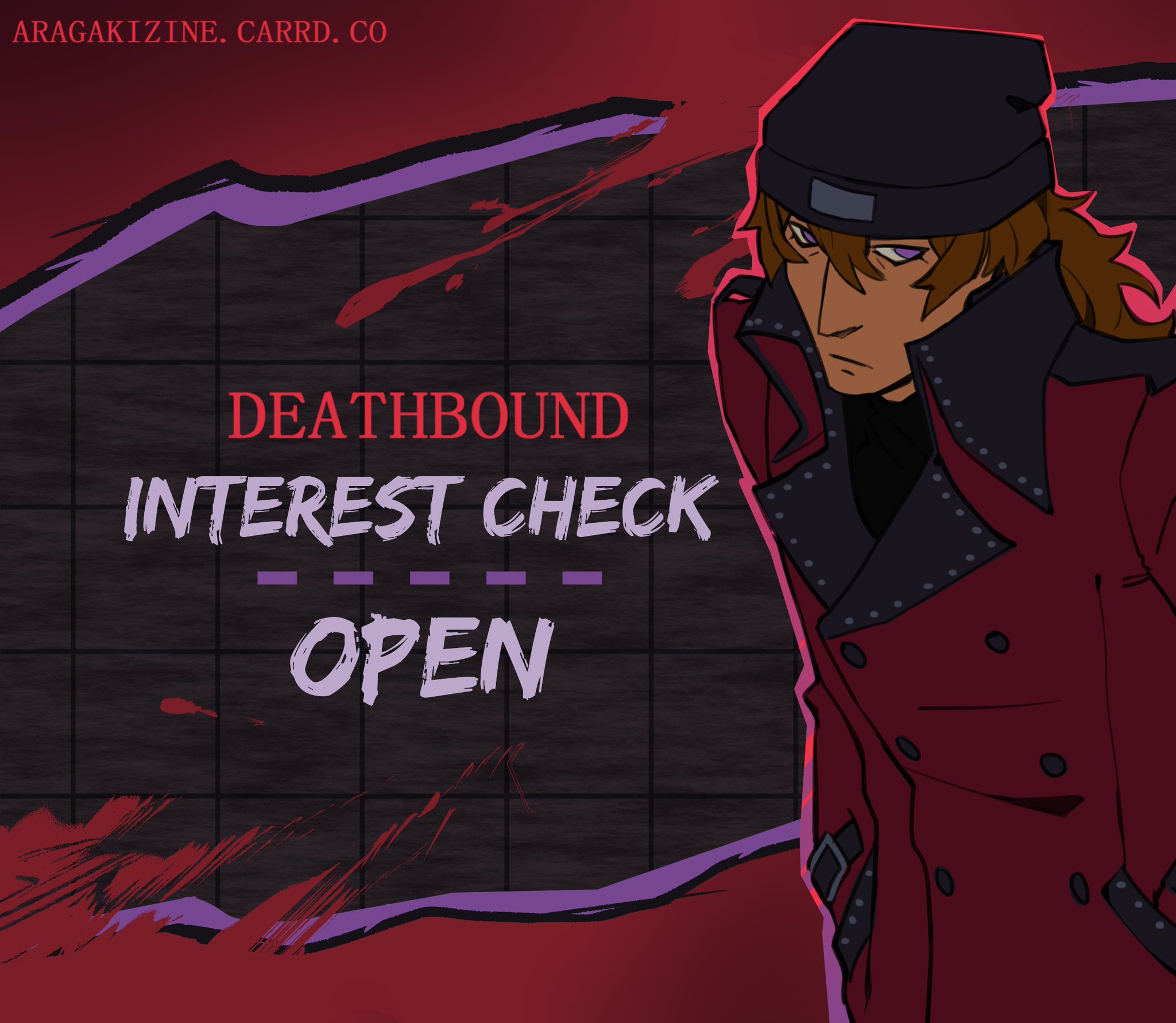 DEATHBOUND Shinjiro Aragaki Zine - ‼️ INTEREST CHECK OPEN ‼️ The interest check for DEATHBOUND, a Persona 3 fanzine focused on Shinjiro Aragaki, is open from now until April