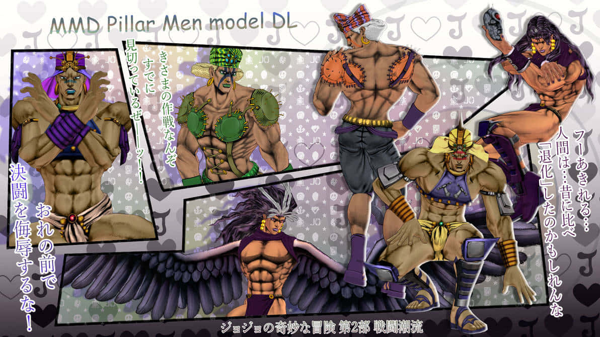 Download Pillar Men, the ultimate life forms from JoJo's Bizarre Adventure Wallpaper